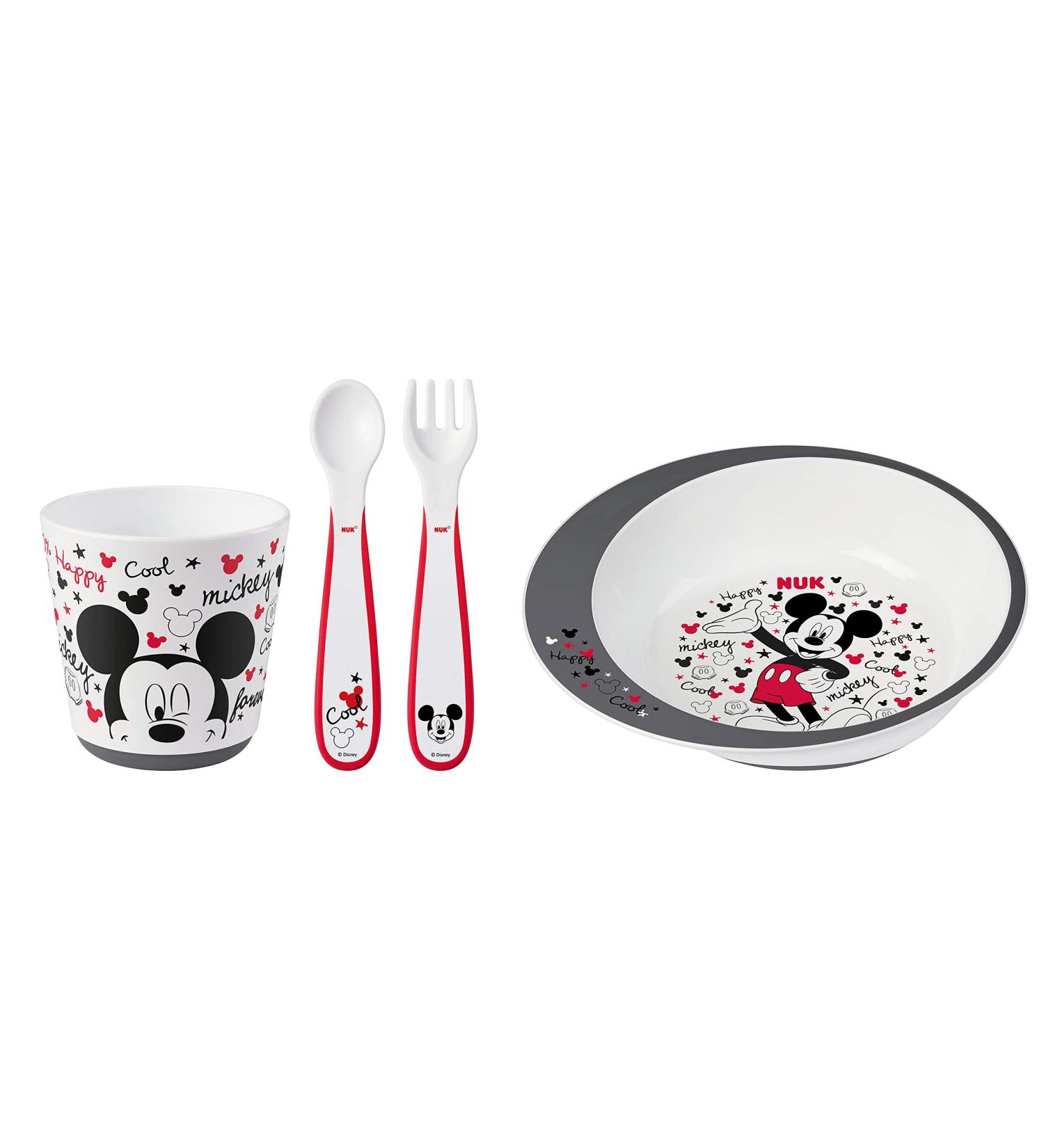 NUK Mickey Mouse Infant Tableware Set - 4 Piece Set - Buy Online on SooperMarket.com