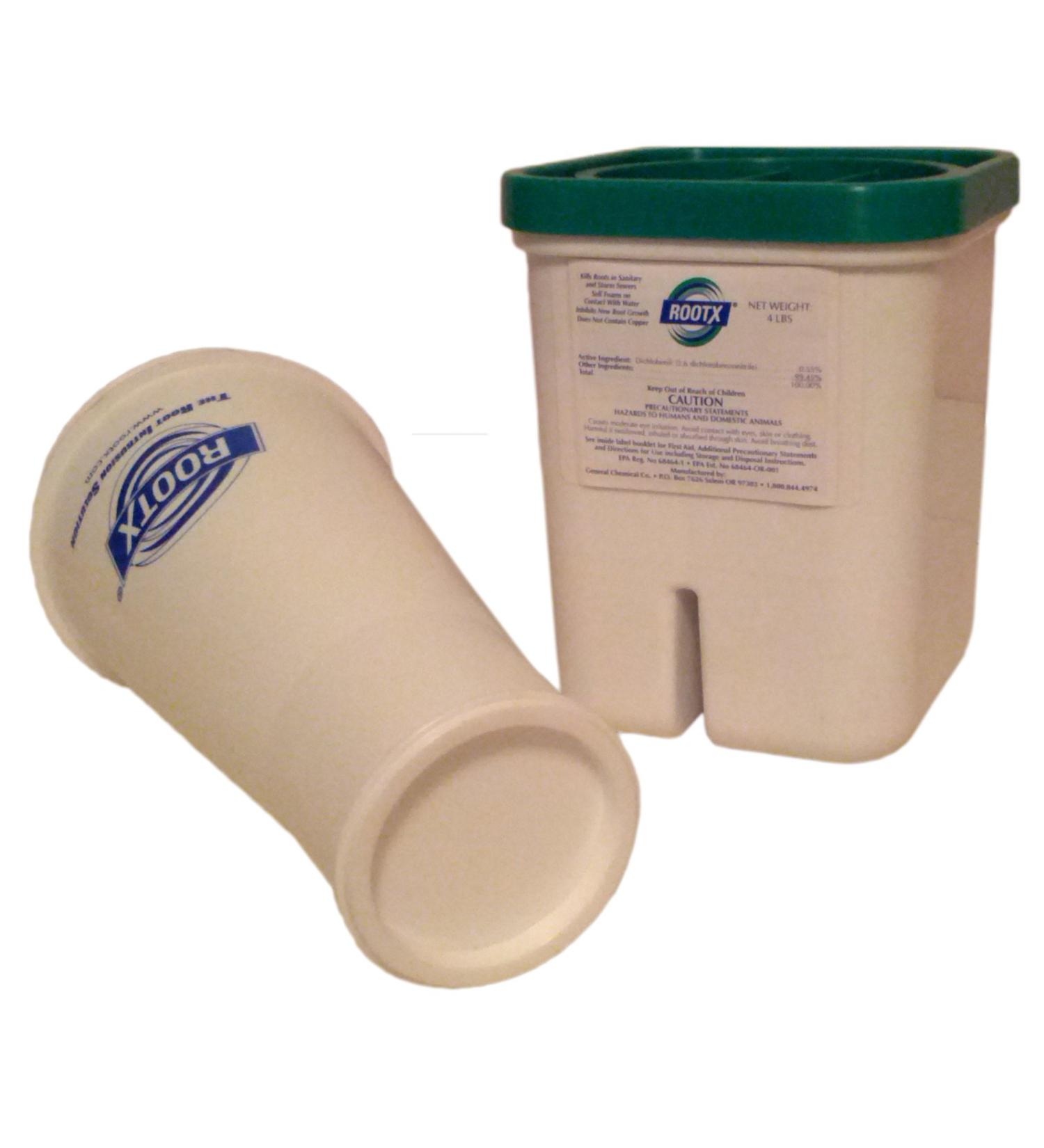 ROOTX - The Root Intrusion Solution Kit - 4 Pound Container Plus Funnel - Bundle 2 Items