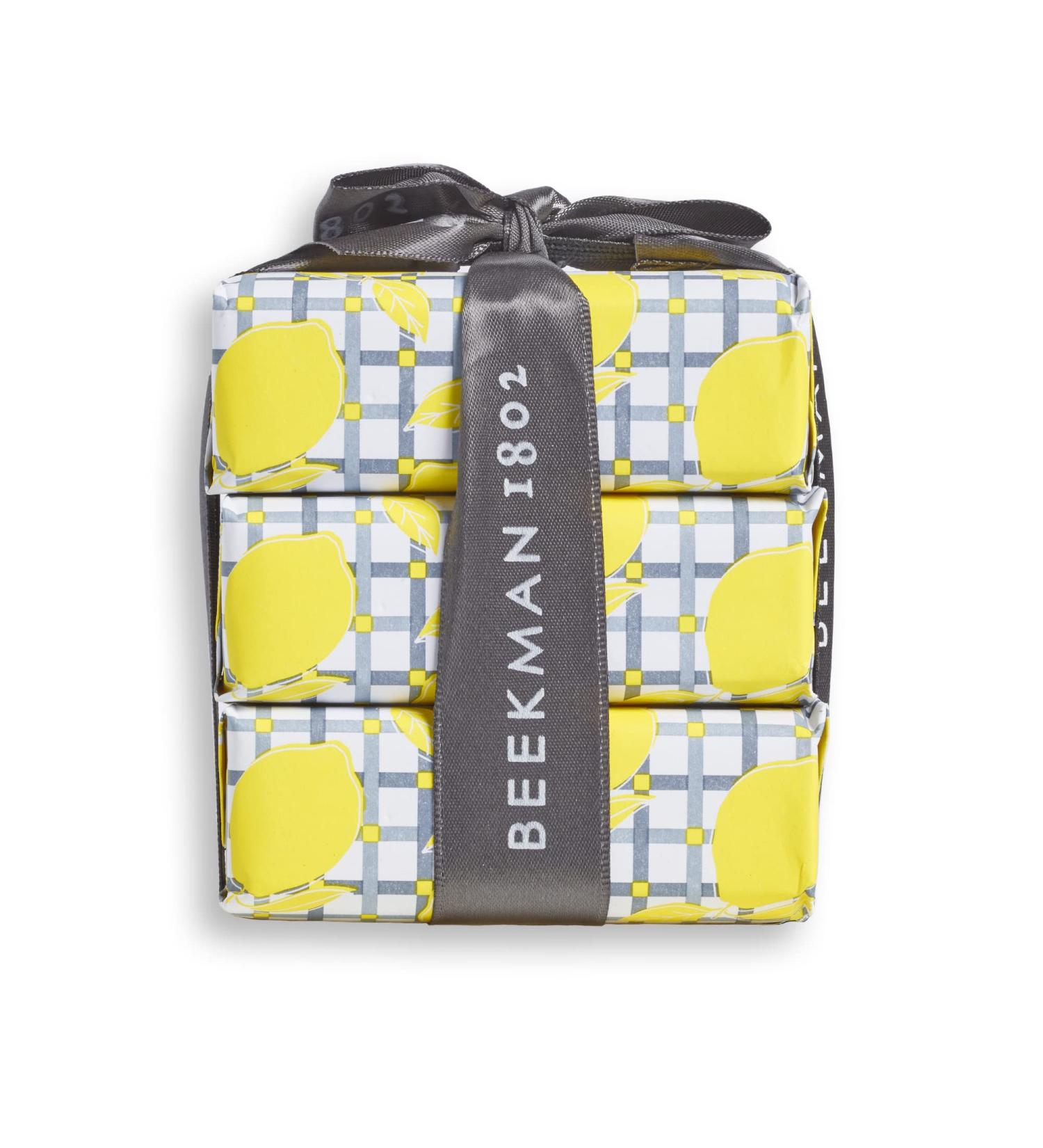 Beekman 1802 Goat Milk Soap Bar 3-Piece Set - Nourishing & Moisturizing 3.5 oz Bars for Sensitive Skin - Sunshine Lemon Scent - Cruelty Free - Buy Online on SooperMarket.com