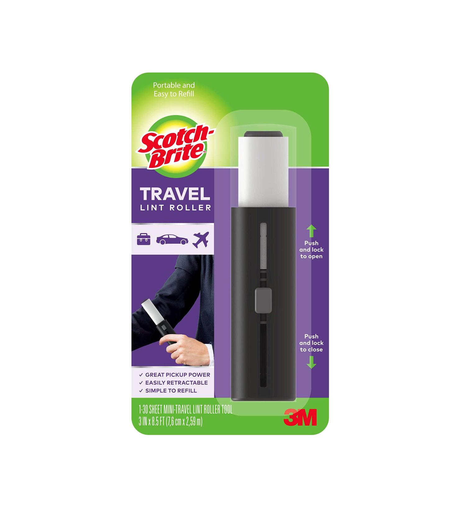 Scotch-Brite Mini Travel Lint Roller - 30 Sheets - Perfect for Pet Hair - Buy Online on SooperMarket.com