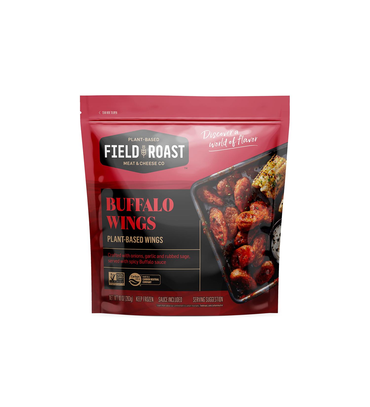 Field Roast Vegan Fruffalo Buffalo Style Wings 10 oz (Frozen) | Plant-Based Meat Alternative - Buy Online on SooperMarket.com