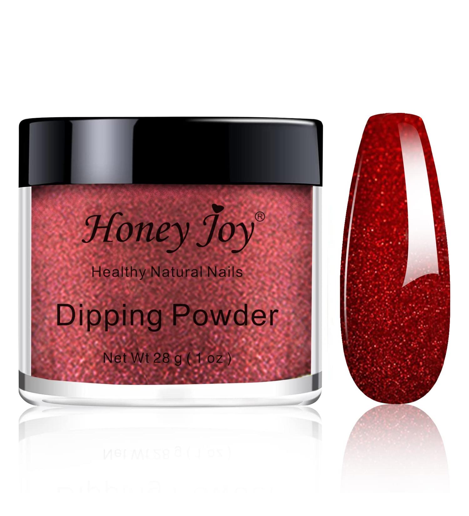 Dark Red Glitter Dipping Powder 28g/Box | No Lamp Cure, Natural Dry Like Gel Nails | Nail Salon Quality - No.29 HJ-ACG029 - Buy Online on SooperMarket.com