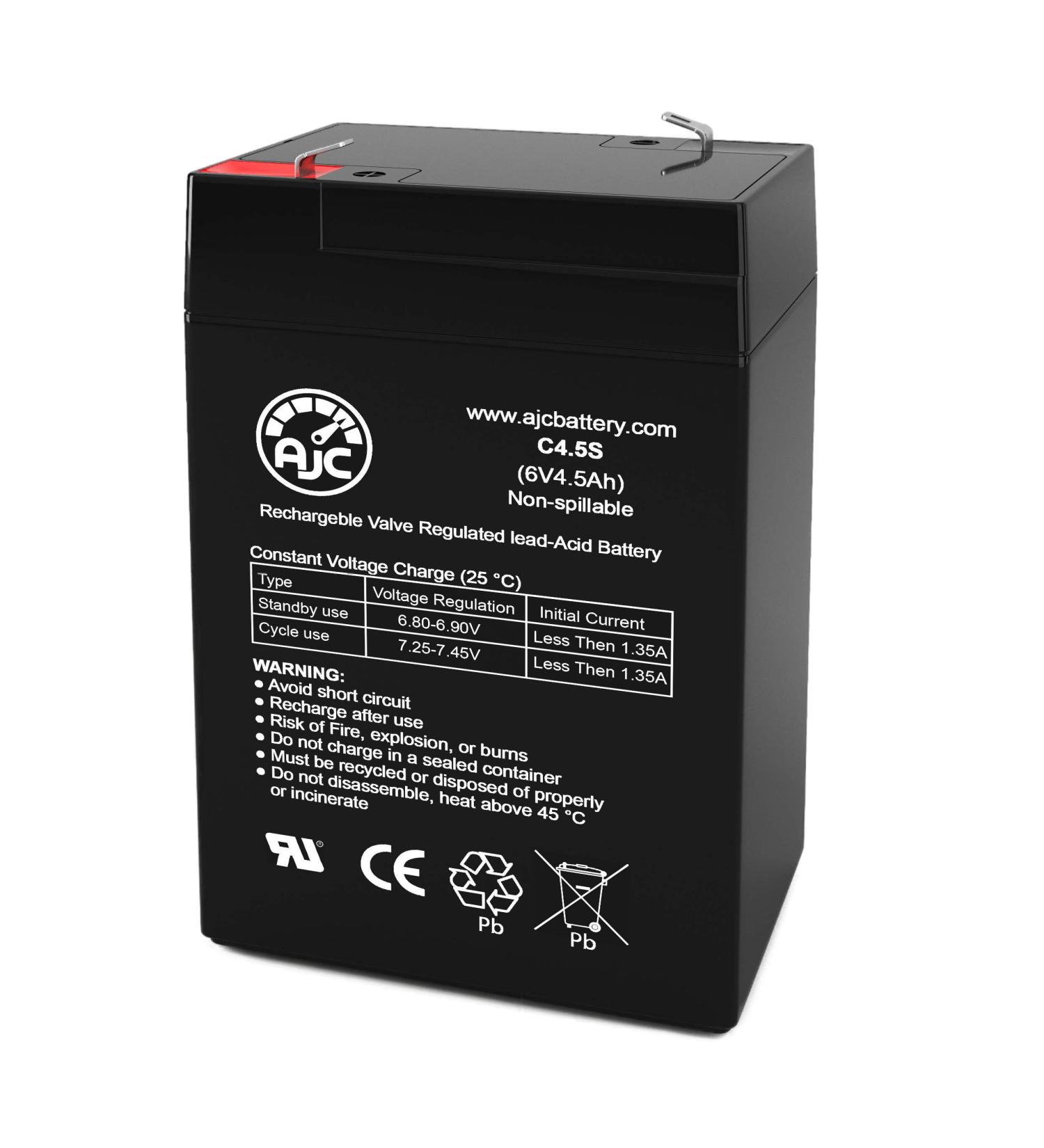AJC Battery for Sunnyway SW650 - 6V 4.5Ah Sealed Lead Acid - International Shipping Available - Buy Online on SooperMarket.com