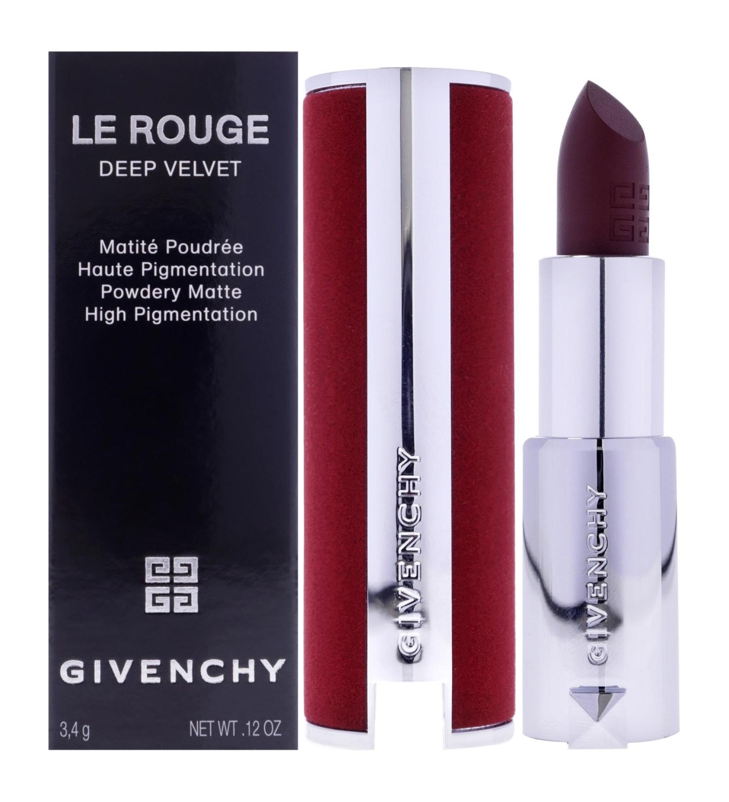 Givenchy Le Rouge Deep Velvet Matte Lipstick N38 Grenat Fume - Luxury Lip Color for Women - 0.11 oz - International Shipping Available - Buy Online on SooperMarket.com