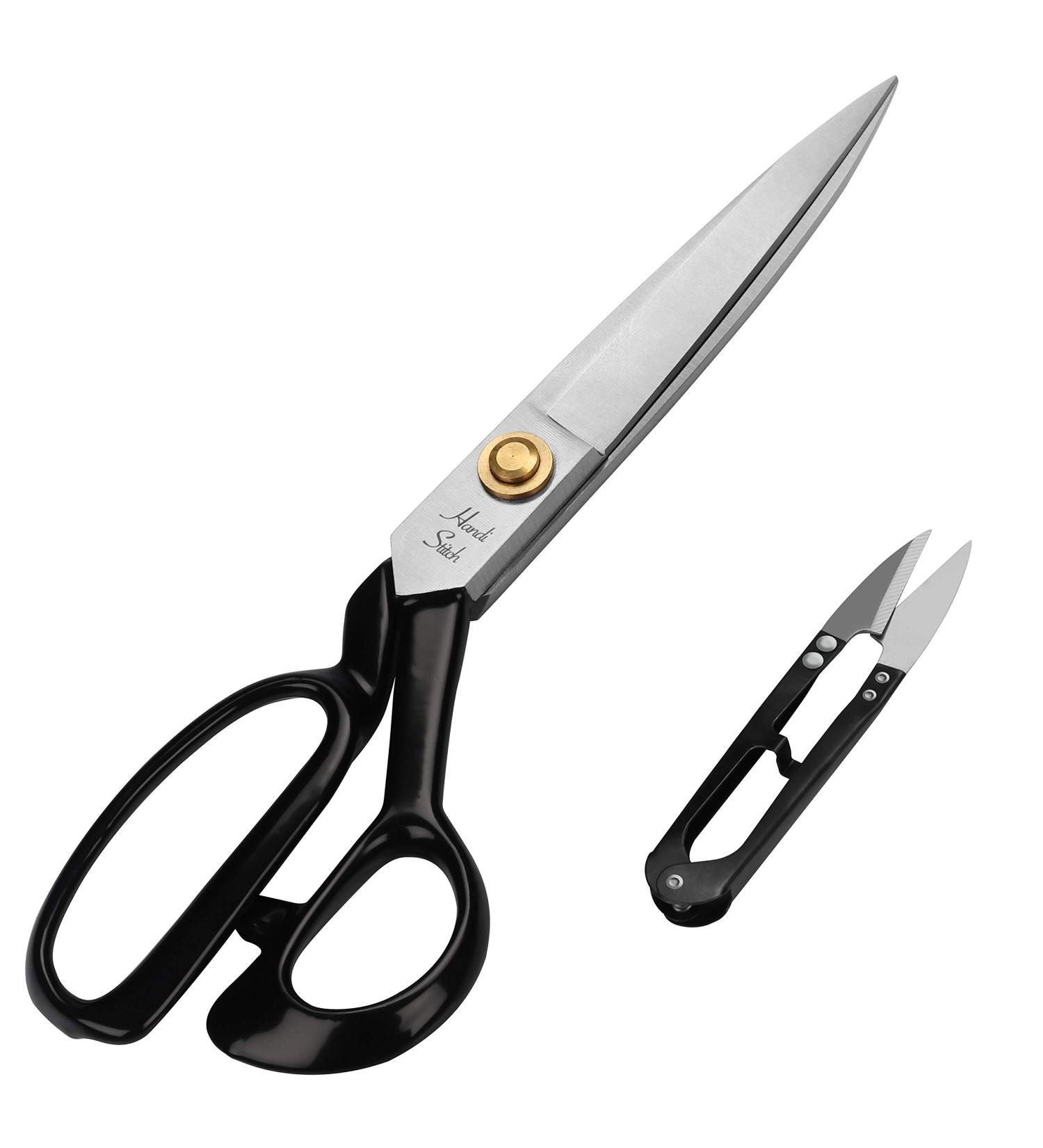 Handi Stitch 10 Inch Fabric Scissors - Heavy Duty Sewing and Craft Shears for Fabric, Leather, Denim - Tailor Shears Multipurpose - Buy Online on SooperMarket.com