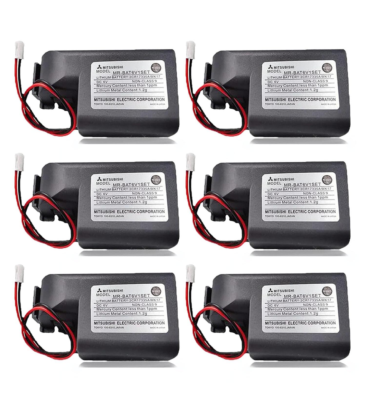 6 Pack 6V MR-BAT6V1SET 2CR17335A WK17 Battery for M80 Driver J4 Servo System - 1800mAh with White Plug | International Shipping Available - Buy Online on SooperMarket.com