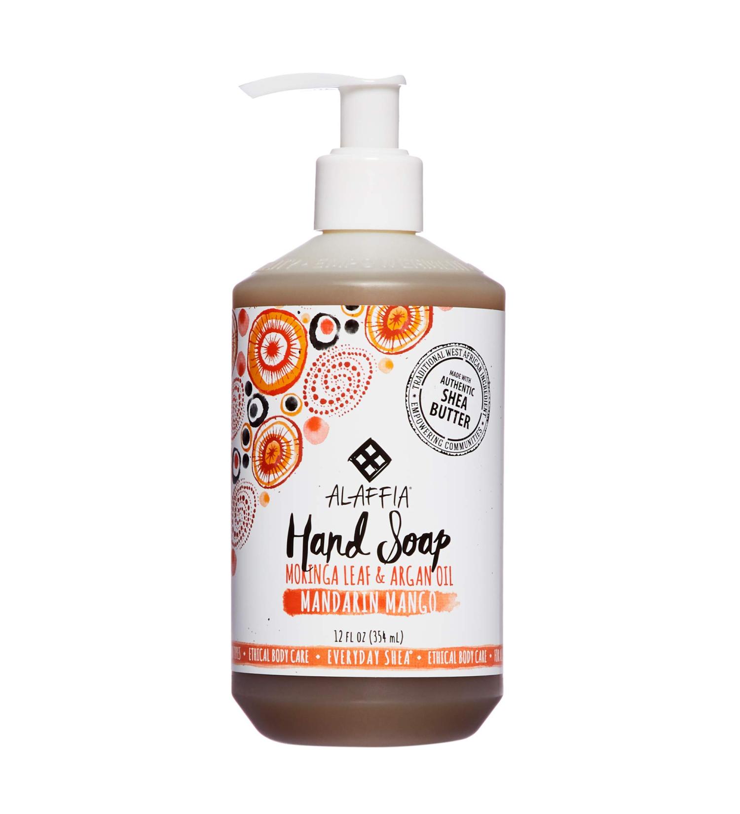 Buy Alaffia Everyday Shea Mandarin Mango Hand Soap 12 fl oz - Nourishing & Natural - Buy Online on SooperMarket.com
