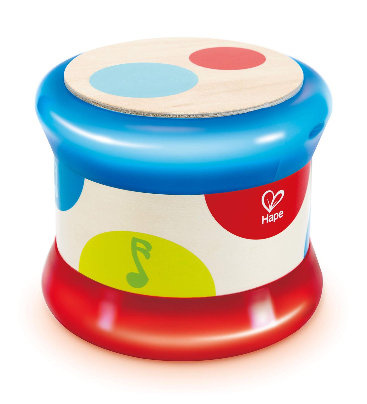 Shop Hape Baby Drum - Rolling Music Toy for Toddlers | Learn Rhythm & Sounds | Battery Operated | 6 Months+ - Buy Online on SooperMarket.com