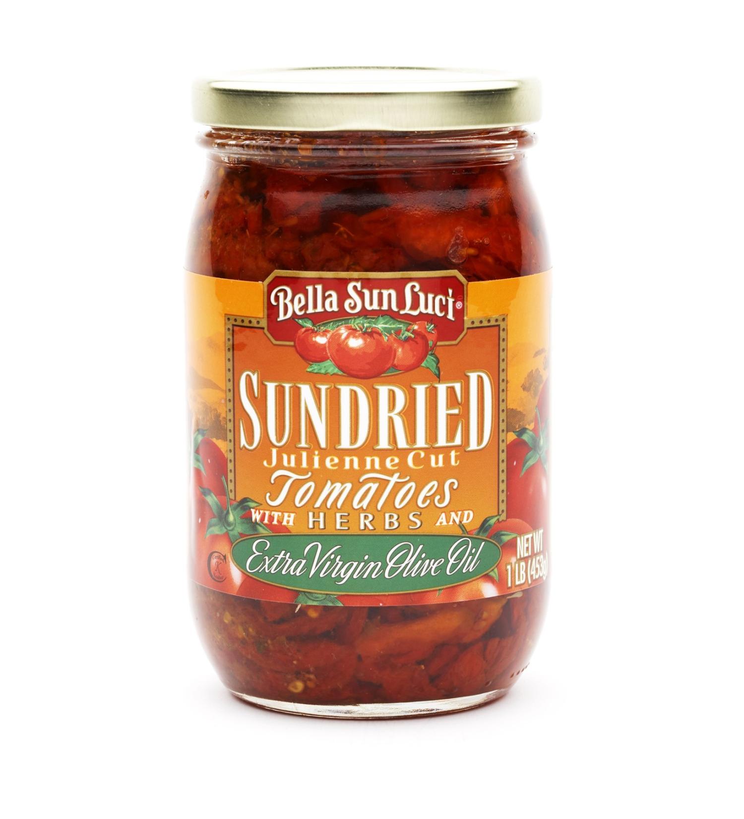 16 oz Bella Sun Luci Sun Dried Tomatoes Julienne Cut in Olive Oil 1 Pound (Pack of 1)