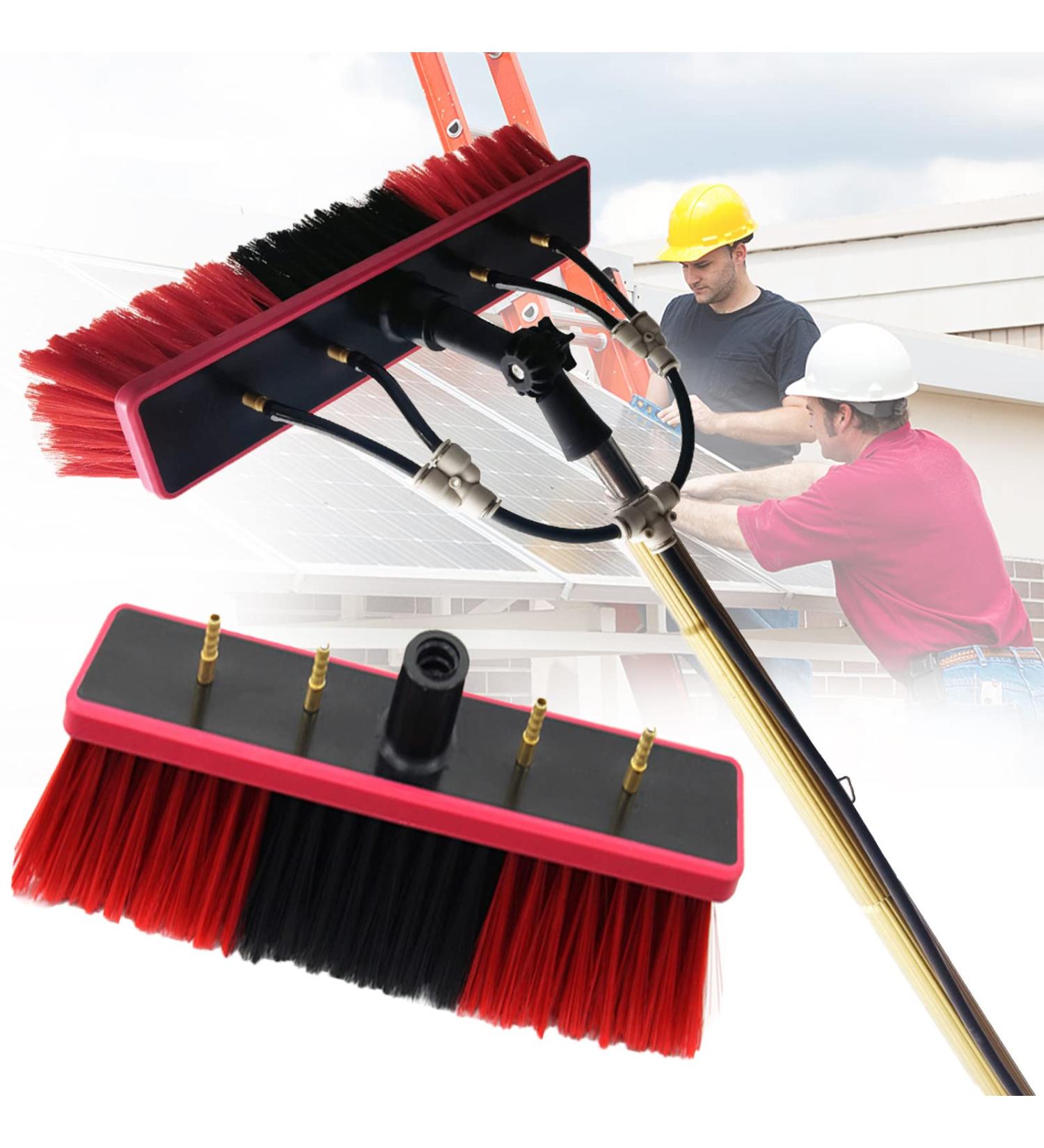 Window Cleaning Telescopic Pole Water Fed Extendable Brush Suitable for Cleaner Conservatory Roof Photovoltaic Panel Cleaning Photovoltaic Panel Cleaning/Window Clean 7.2M 55cm Brush Head 9M/30FT - Buy Online on SooperMarket.com