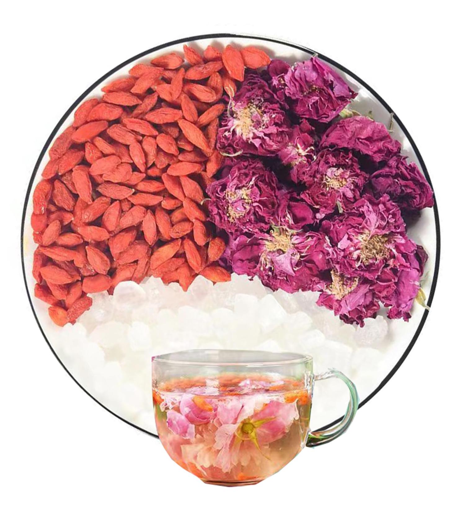 Rose goji berry tea 200g Roses Red Goji Berry Combination Flower Grass Tea - Buy Online on SooperMarket.com