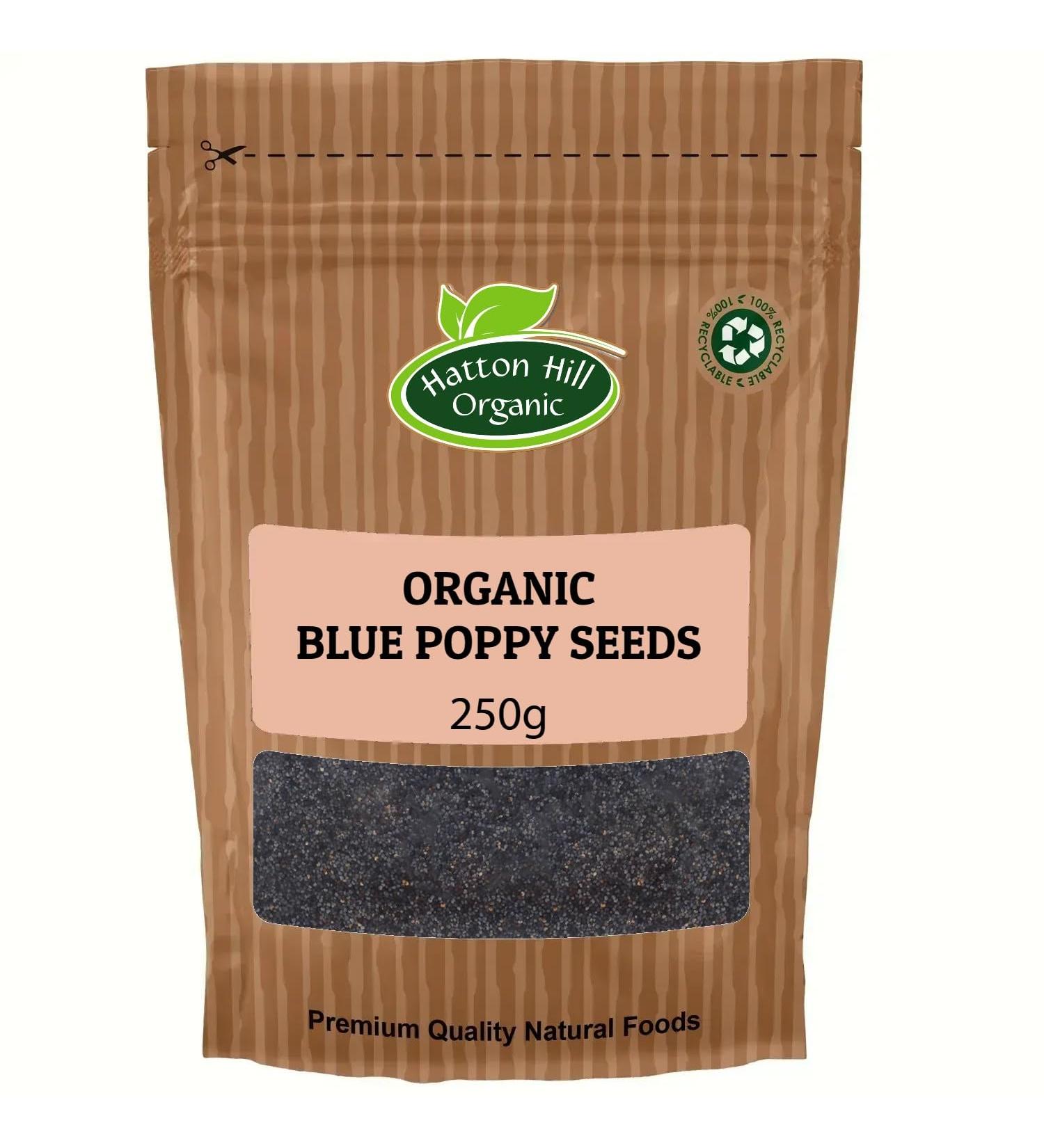 Organic Blue Poppy Seeds 250g by Hatton Hill Organic - Buy Online on SooperMarket.com