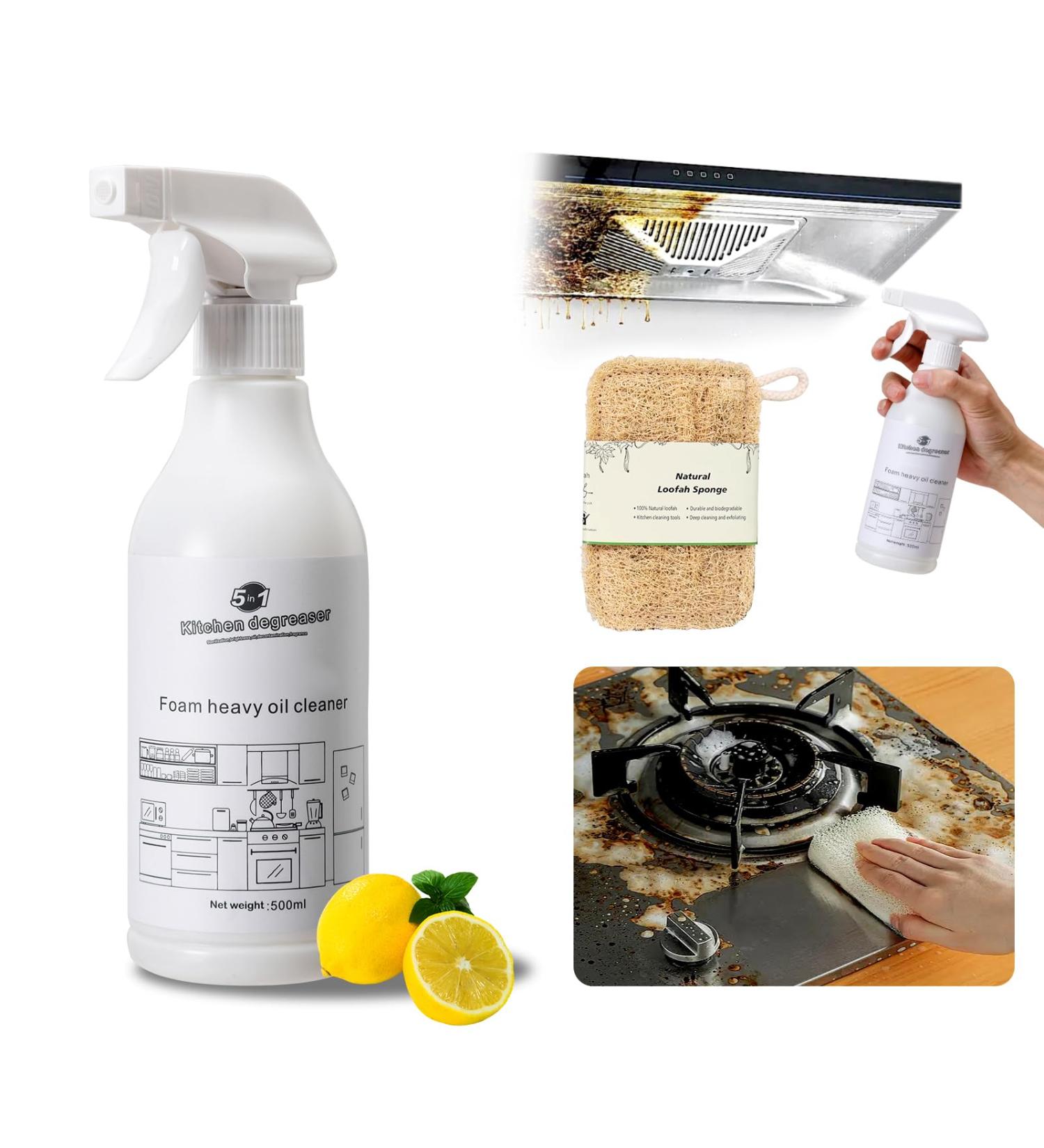 Stubborn Stains Cleaner - Multipurpose Foam Spray for Bathroom Grease & Oven - All-Purpose 500ml - Buy Online on SooperMarket.com
