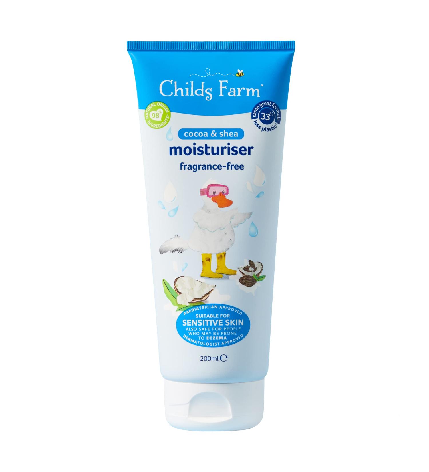Childs Farm Kids Moisturiser 200ml Unfragranced - Soothes & Hydrates | For Dry, Sensitive, & Eczema-Prone Skin - Buy Online on SooperMarket.com
