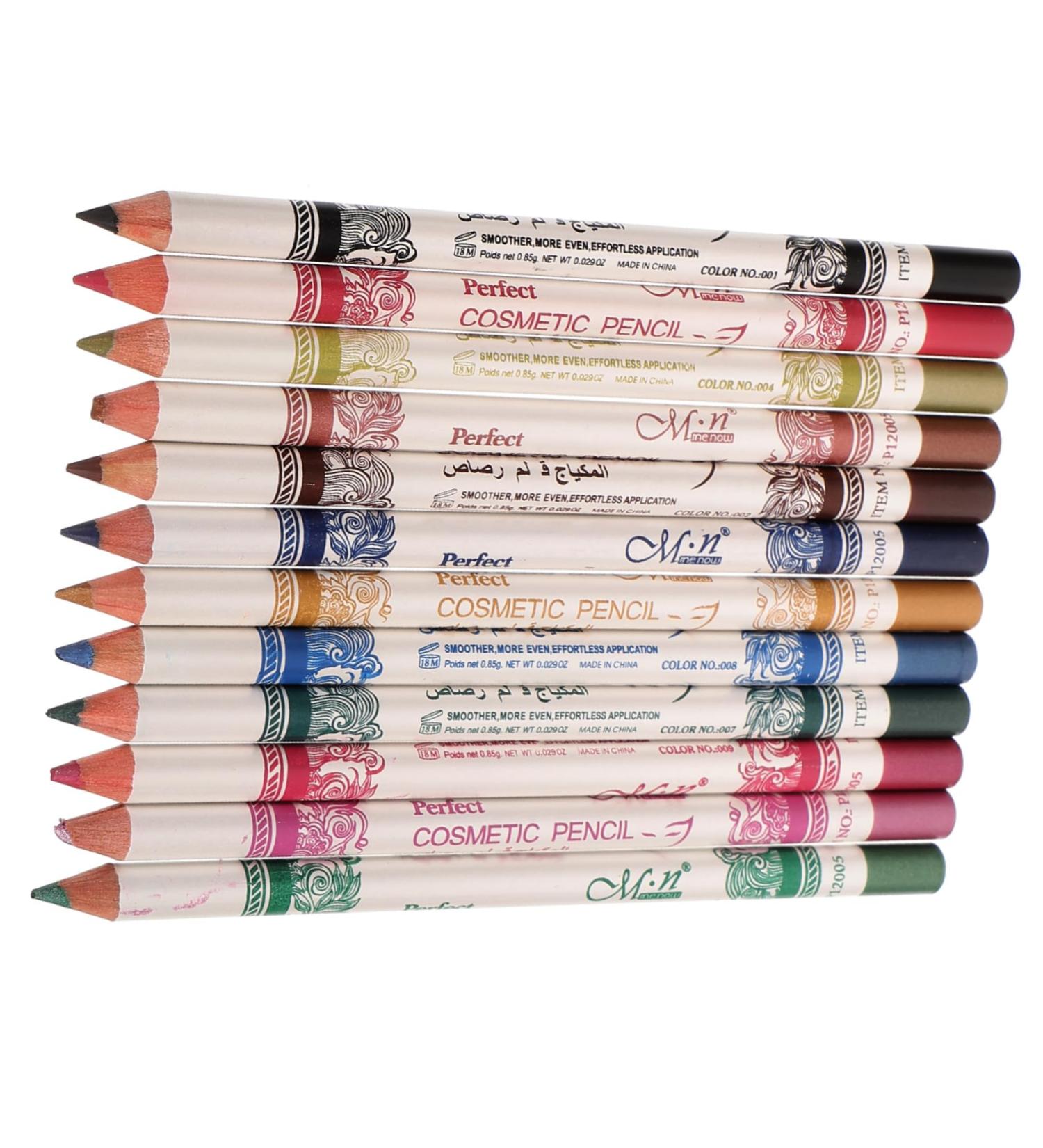Beavorty 12 Pcs Eyeliner Pencil Makeup Eyeliner Colorful Eyeliner Set Eye Lip Liner Make up - Buy Online on SooperMarket.com