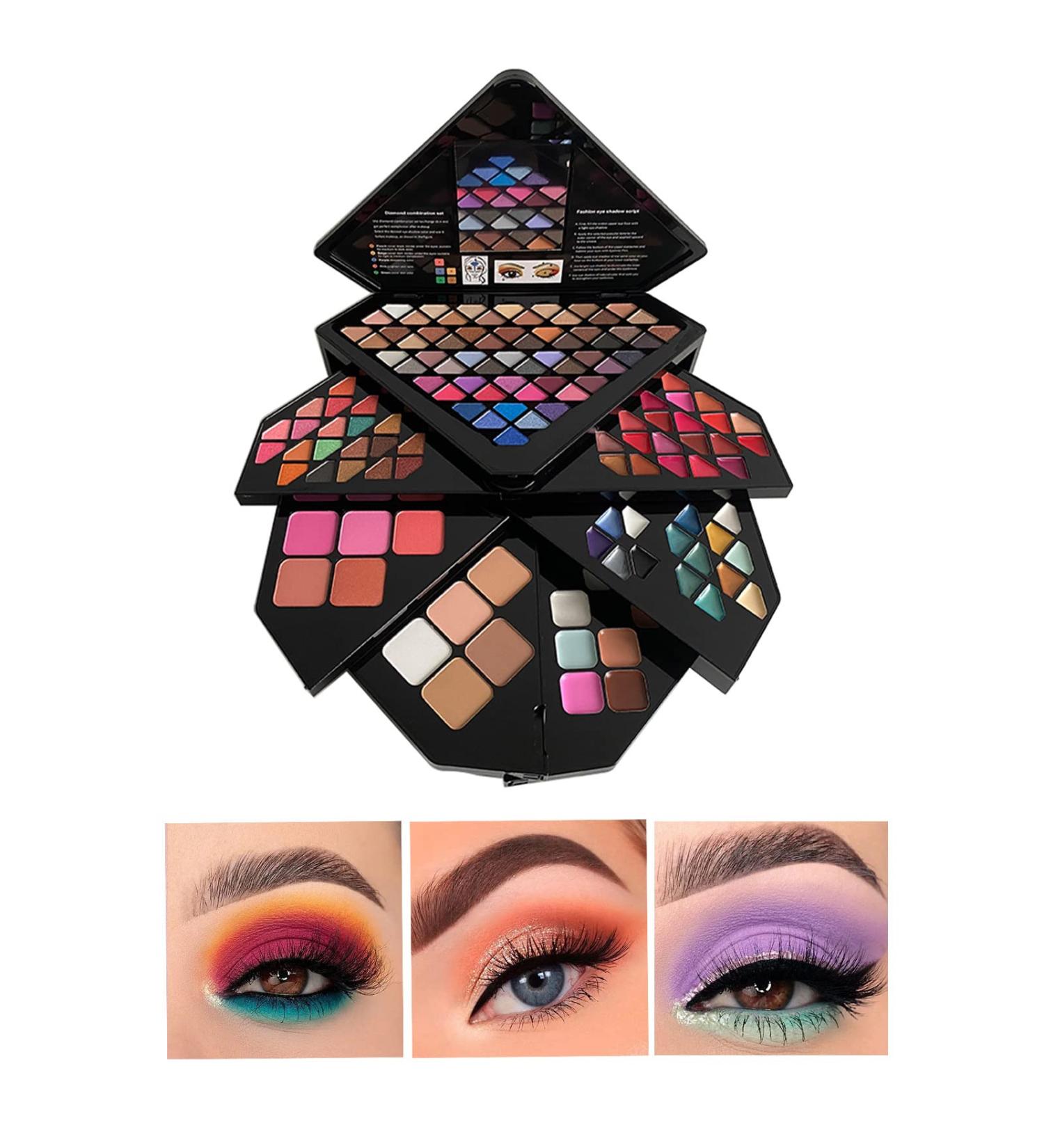 130 Color All-In-One Makeup Gift Set for Women | Professional Makeup Kit with Eyeshadow Lipstick Eyebrow Gel & More - Buy Online on SooperMarket.com