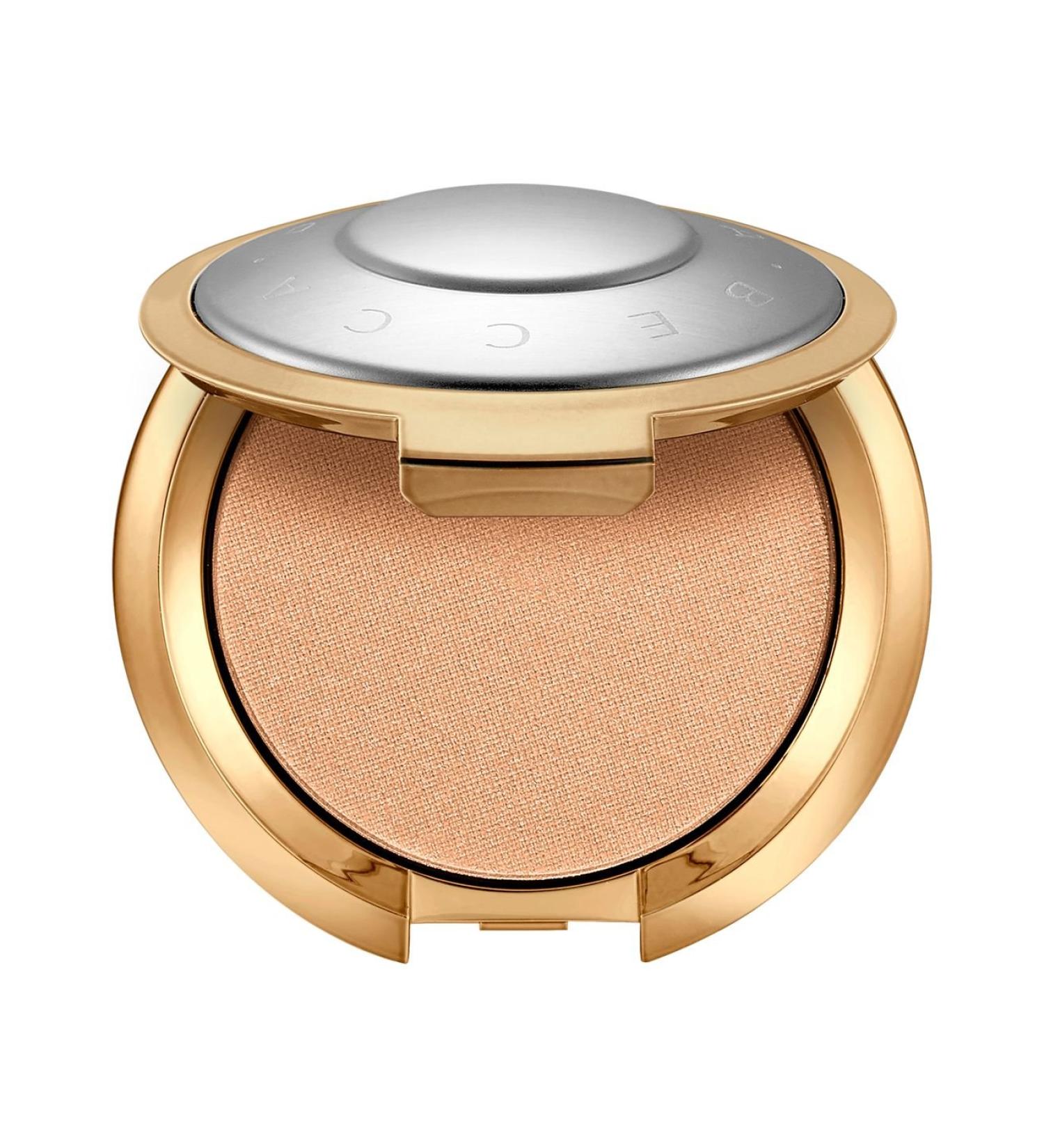 BECCA Light Chaser Highlighter - Topaz Flashes Gilt - golden bronze with a soft emerald shift
