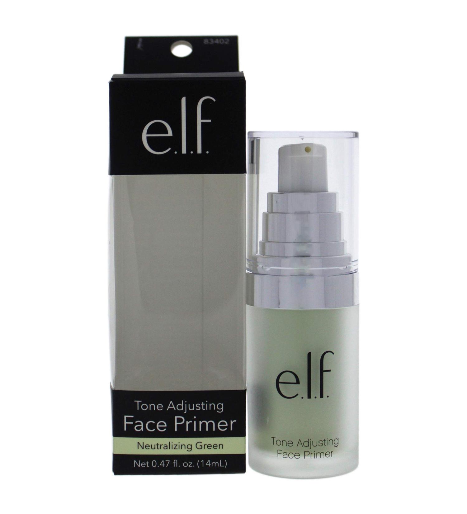 Shop E.L.F. Tone Adjusting Green Face Primer - 0.48 oz | Neutralizing & Color Correcting - Buy Online on SooperMarket.com