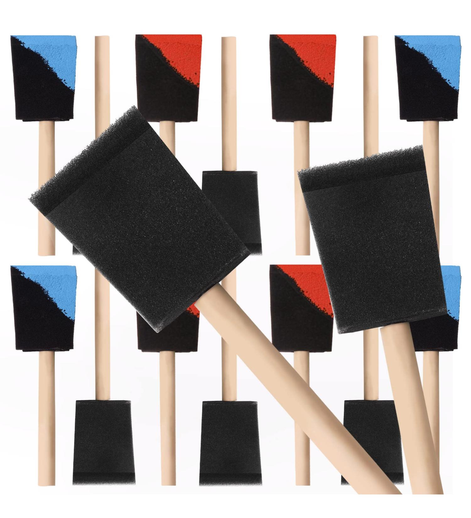 YiBaiBrush-Foam Paint Brushes  2 Inch Sponge Brushes 20 Pack  Sponge Paint Brushes  Foam Brushes  Painting Sponges  Sponge Paint Brushes for Painting and Staining 2 Inch 20pcs - Buy Online on SooperMarket.com