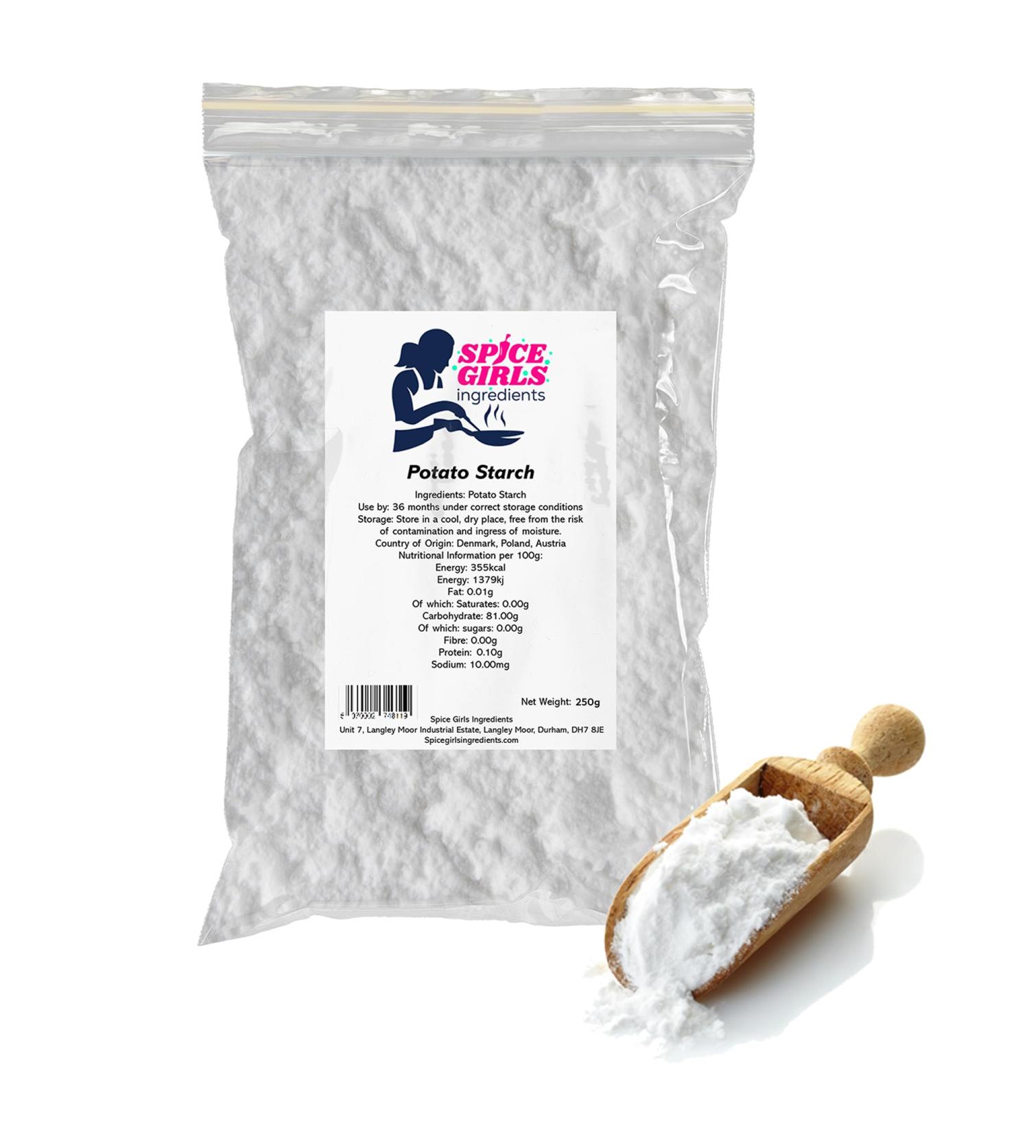 Premium Gluten-Free Potato Starch Powder - 250g Resealable Pouch - Buy Online on SooperMarket.com
