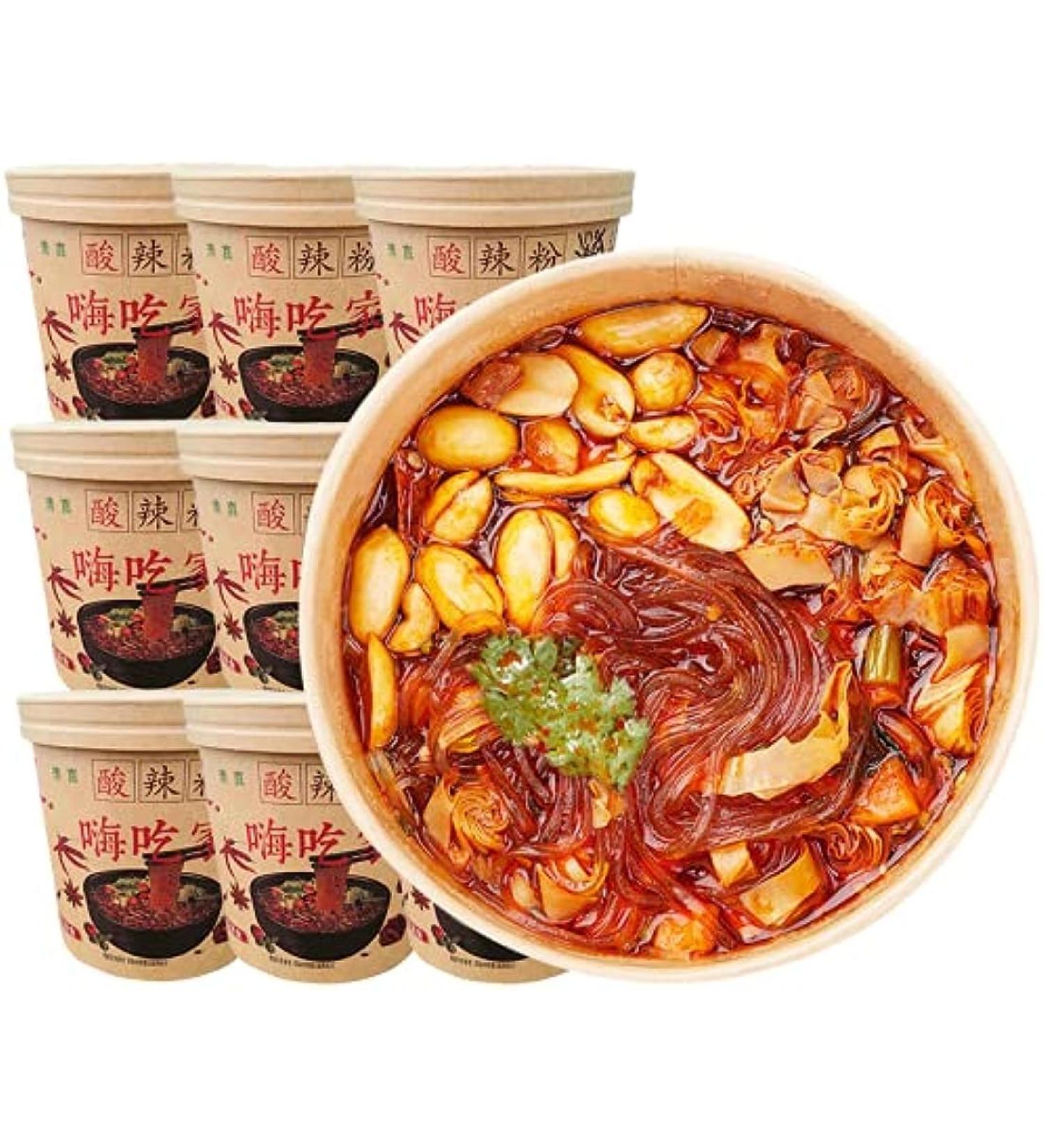 Hot and Sour Noodles Instant Rice Noodles Chinese Instant Noodles Cup Noodles Lamian Noodles Noodles In Soup Instant Noodle Soup Pasta (3 barrels) - Buy Online on SooperMarket.com