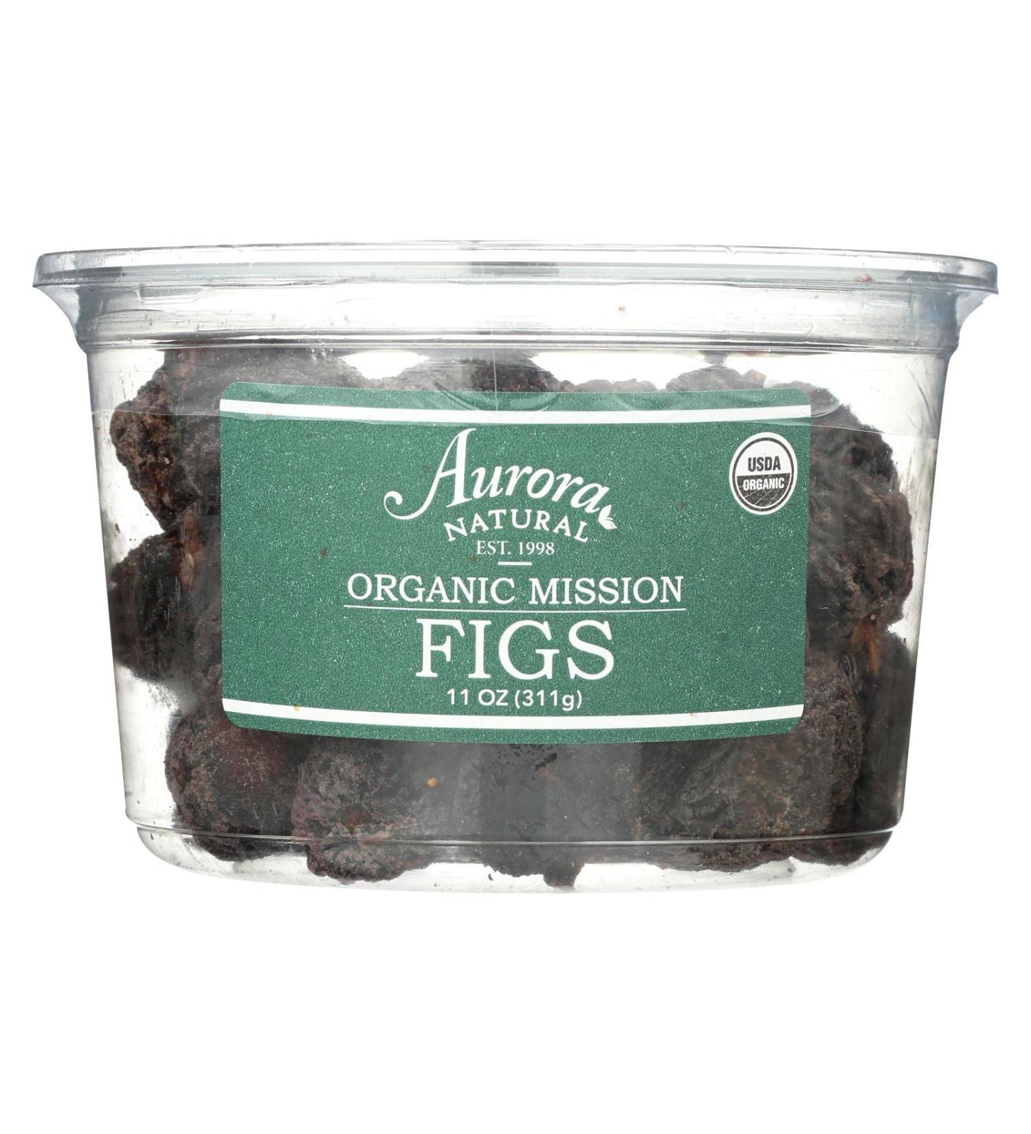 Buy AURORA ORGANIC Black Mission Figs - 11 OZ | Premium Dried Fruit Snack - Buy Online on SooperMarket.com