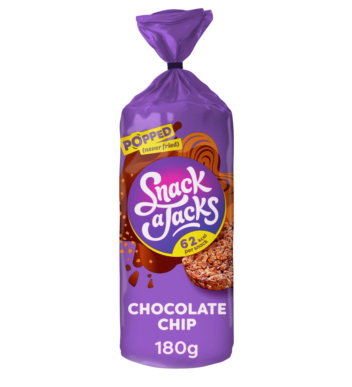 Buy Snack A Jack Choc Chip Jumbo Rice Cakes 180g | International Shipping Available - Buy Online on SooperMarket.com