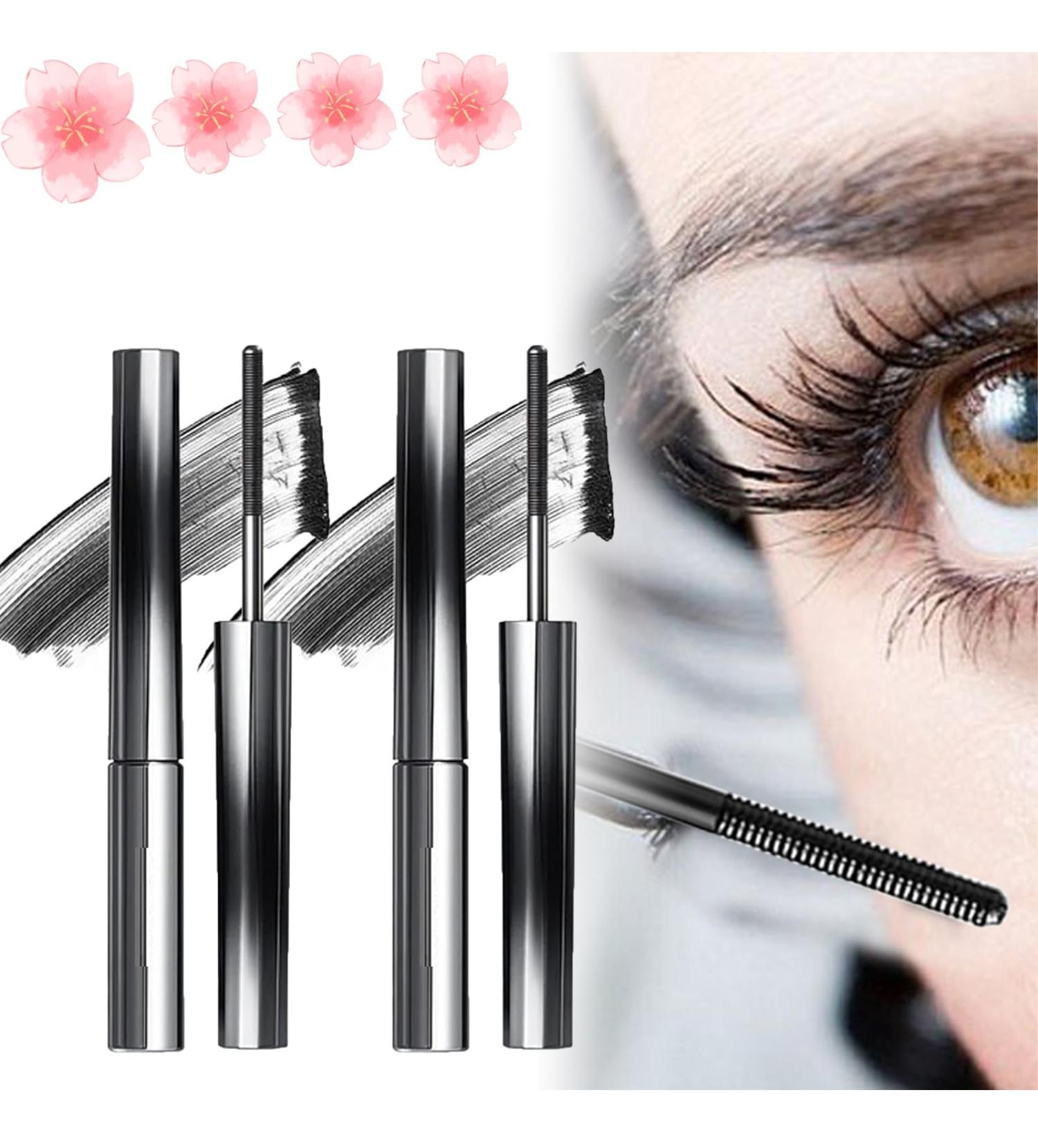 Olivia Blaire Iron Wand Mascara Vervaci Iron Rod Mascara Nour Iron Wand Mascara Waterproof Metal Rod Metal Wand Mascara Bristle Less Metal Mascara Curling Eyelash Metal Mascara (2*Black) - Buy Online on SooperMarket.com