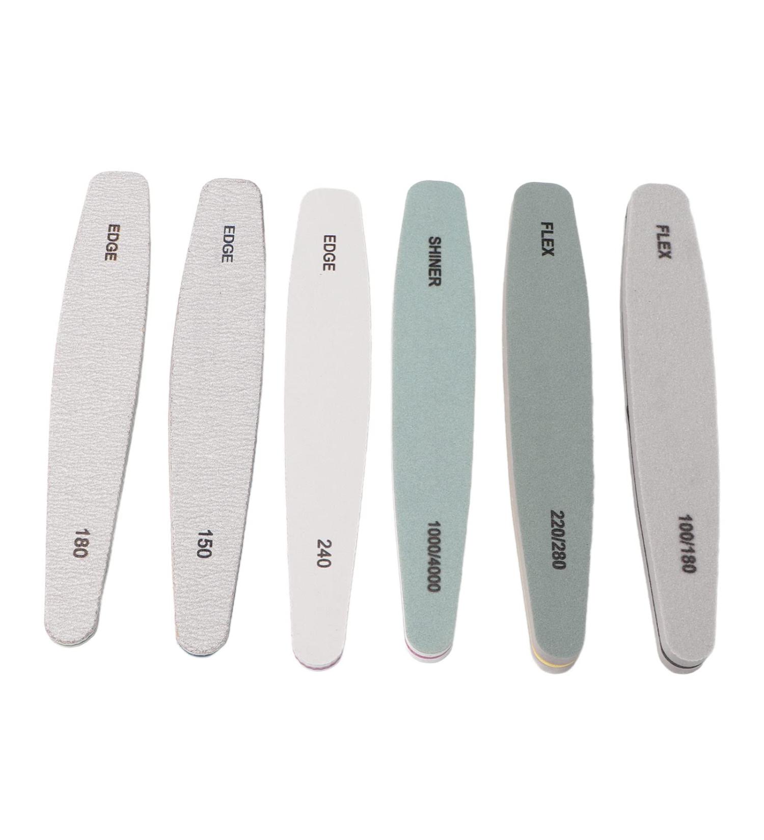 Nail Buffer File Tool Double Sided Curved Nail File for Salon - Buy Online on SooperMarket.com