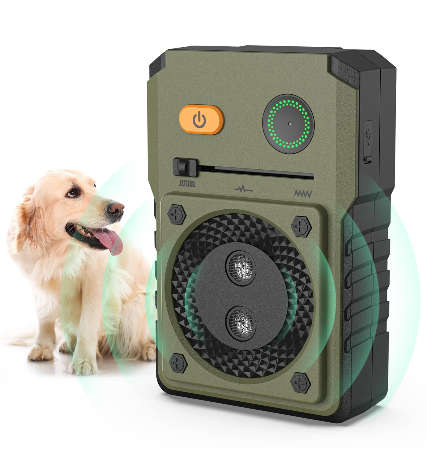Bubbacare Anti Barking Device Ultrasonic Dog Barking Device with 3 Modes Up to 50FT Effective Control Range IPX4 Waterproof Sonic Anti Bark Device for Outdoor Indoor Use Green - Buy Online on SooperMarket.com