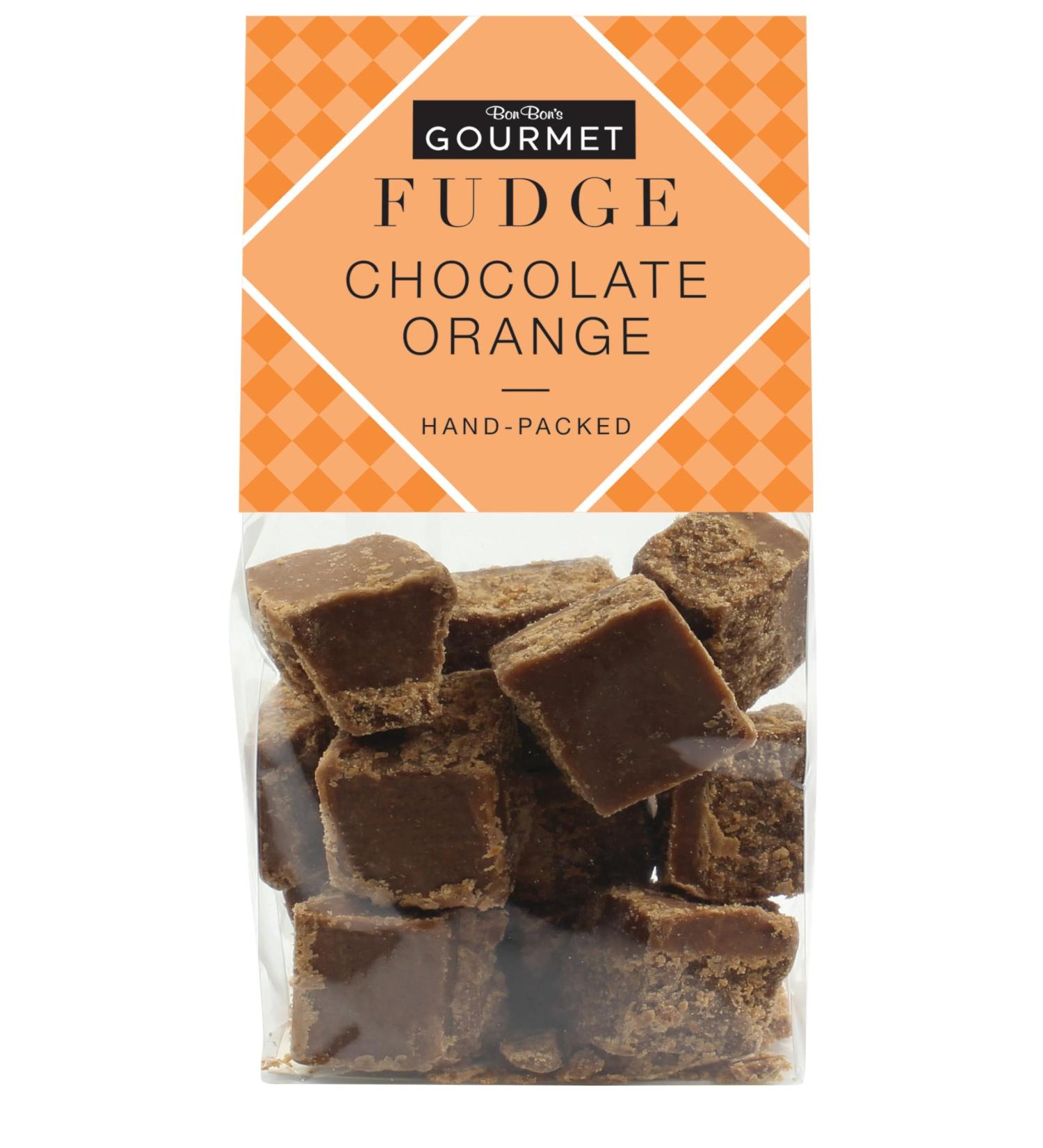 Bon Bon's Gourmet - Chocolate Orange Fudge Bag Handmade British Fudge 150g