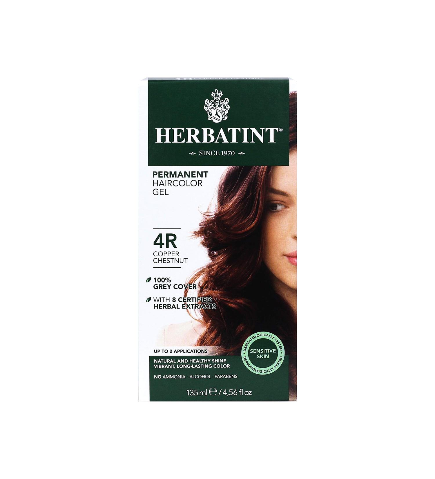Herbatint 4R Copper Chestnut Permanent Haircolor Gel - 4.56 oz | Buy Internationally for Rich Non-Toxic Color - Buy Online on SooperMarket.com