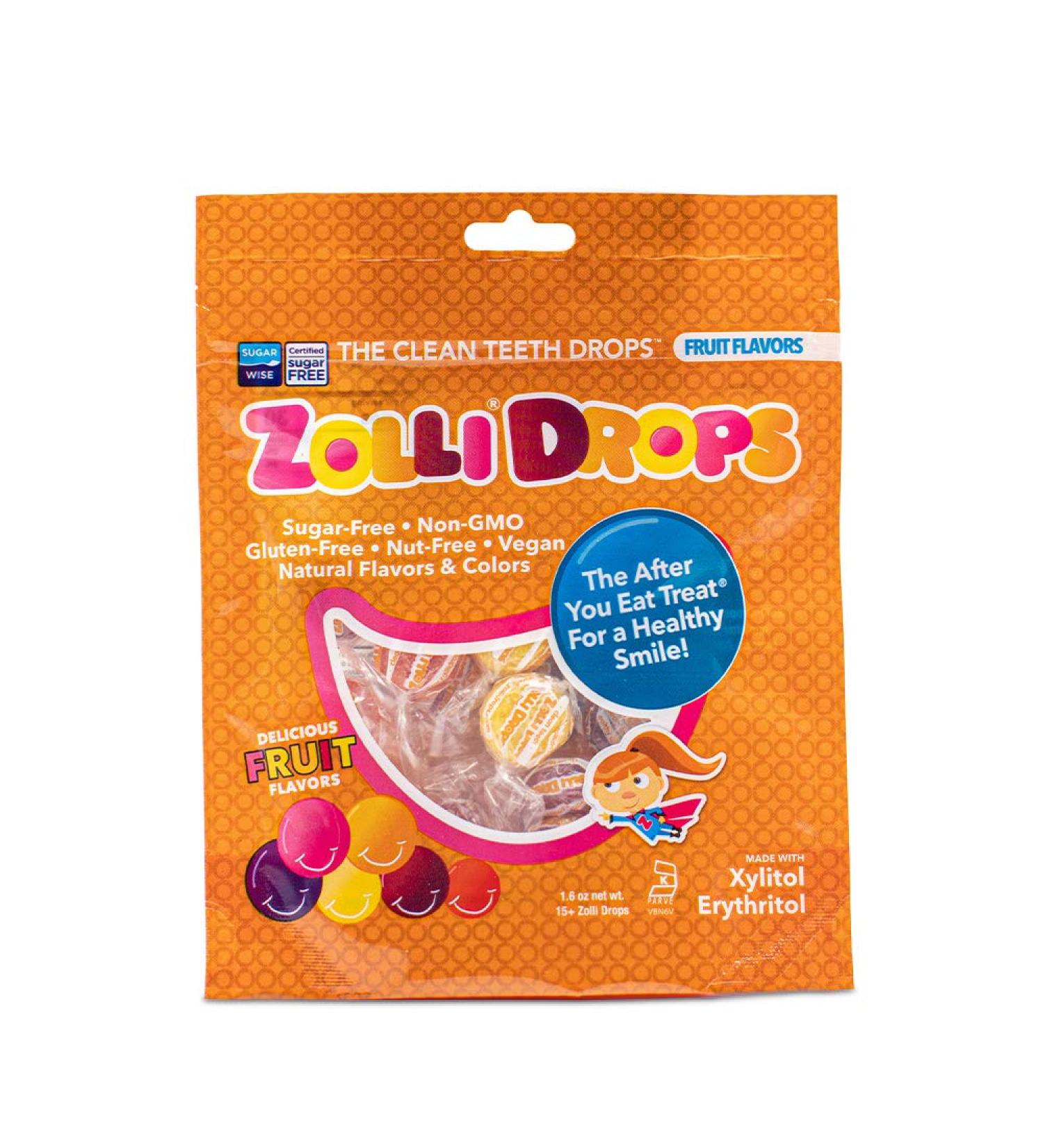 Zollipops Zolli Drops - Clean Teeth Drops in Fruit Flavors | 15+ Drops | 1.6 oz - Buy Online on SooperMarket.com