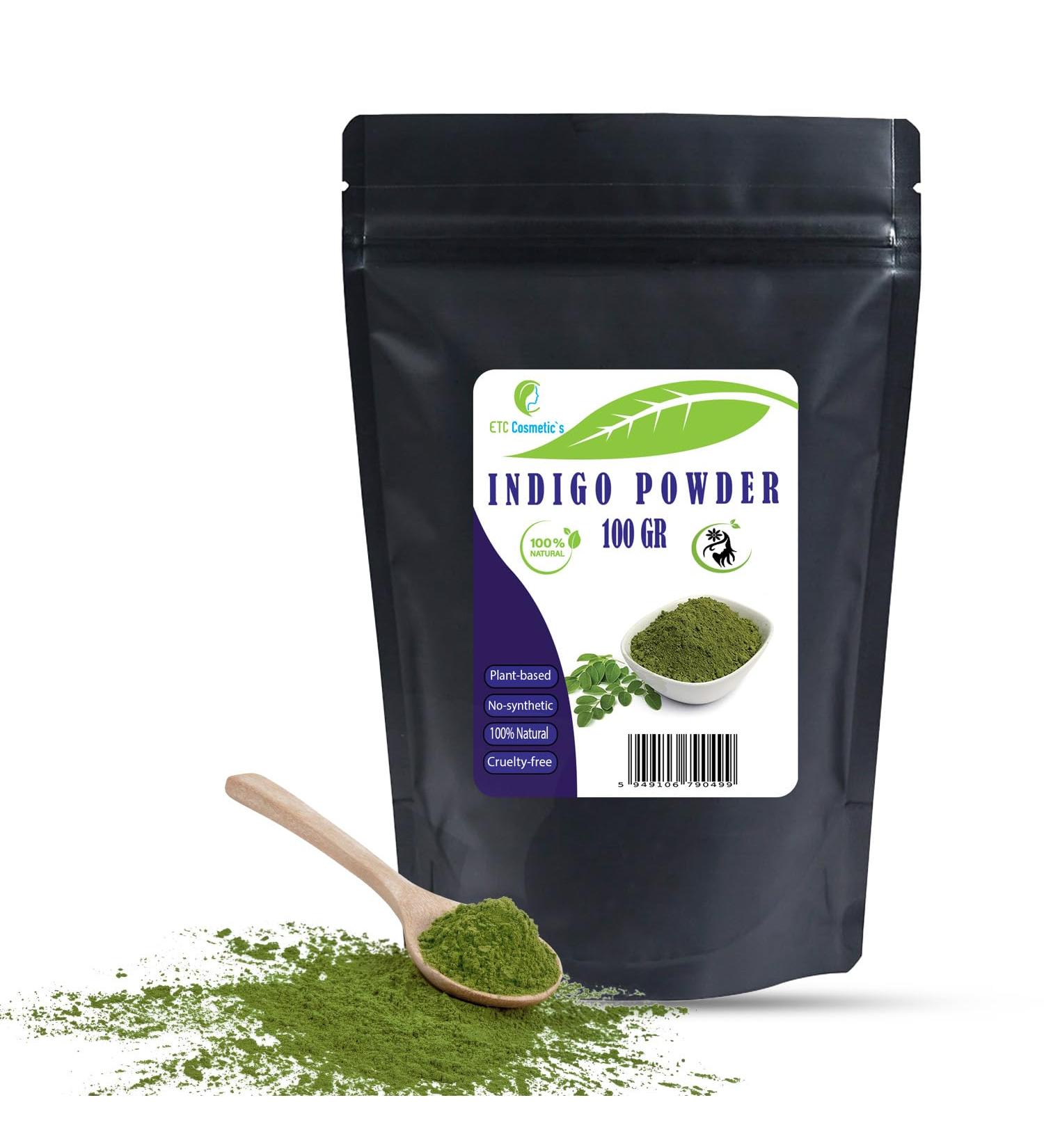 Indigo Powder - 100g Herbal Hair Dye | Natural Black Raven Black & Bluish Black Hair Color | International Shipping Available - Buy Online on SooperMarket.com