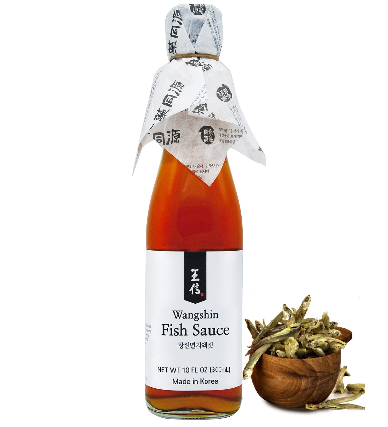 Wangshin Fish Sauce 10 fl oz - Aged 2 Years | Korean Traditional Clay Pot Fermented Anchovy and Salt | Pack of 1 - Buy Online on SooperMarket.com