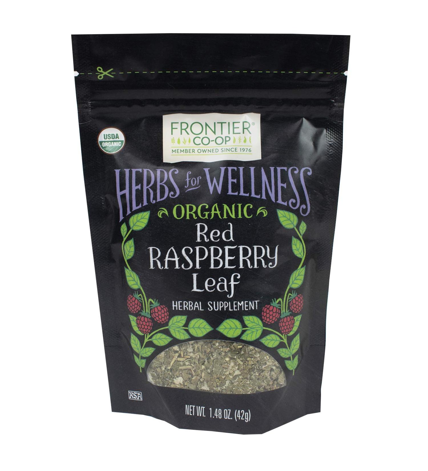 Frontier Co-op Organic Red Raspberry Leaf Tea - 1.48 oz (42 g) | Herbal Wellness - Buy Online on SooperMarket.com