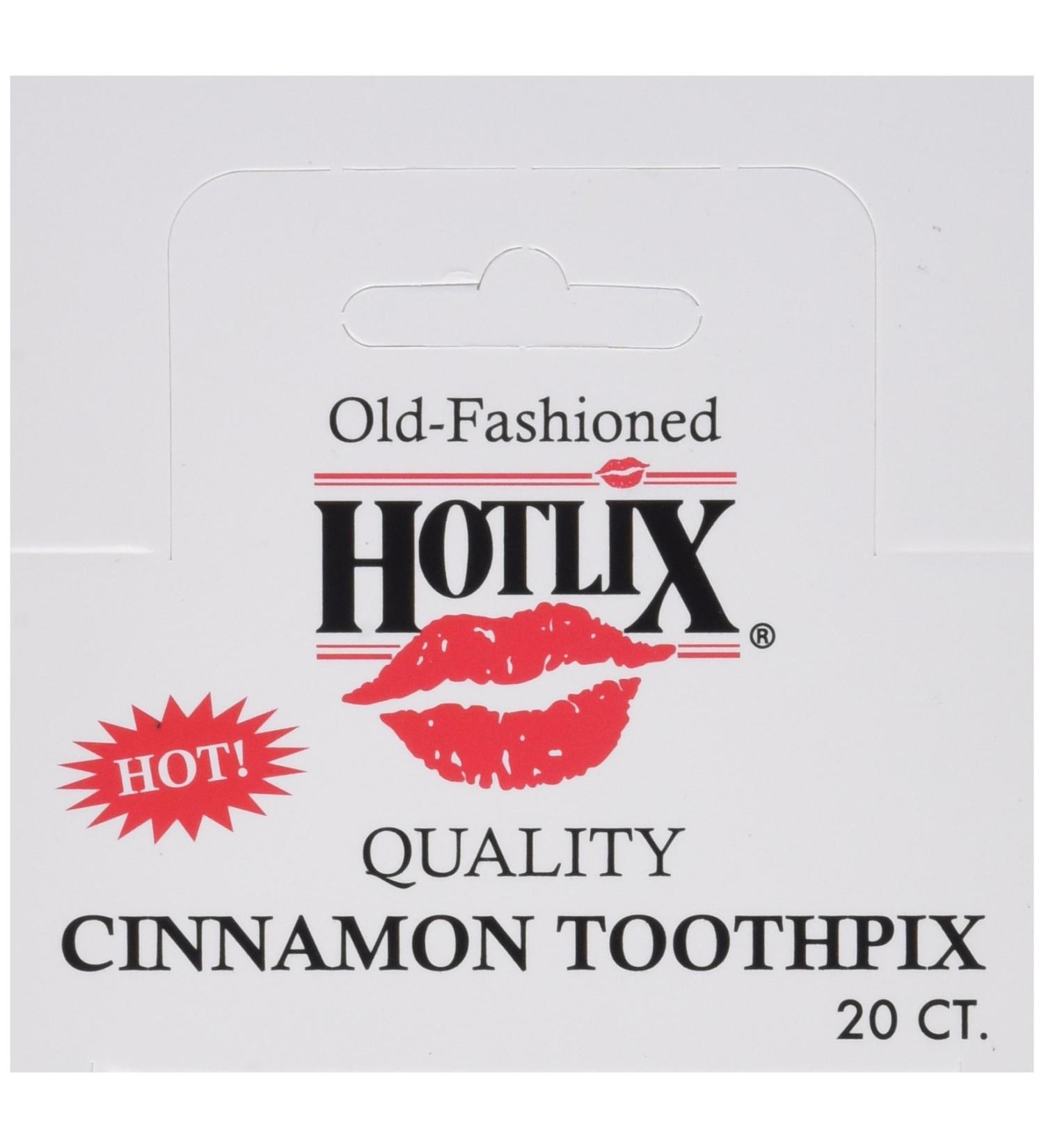 Hotlix Old Fashioned Quality Cinnamon Toothpix (Pack of 20) Cinnamon 20 Count (Pack of 1)