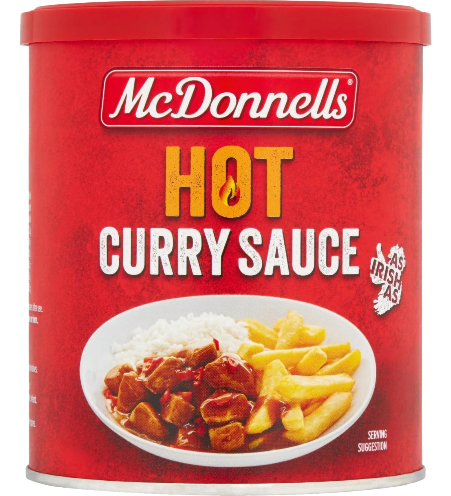 McDonnells Hot Curry Sauce Mix Tub 200g - Buy Online on SooperMarket.com