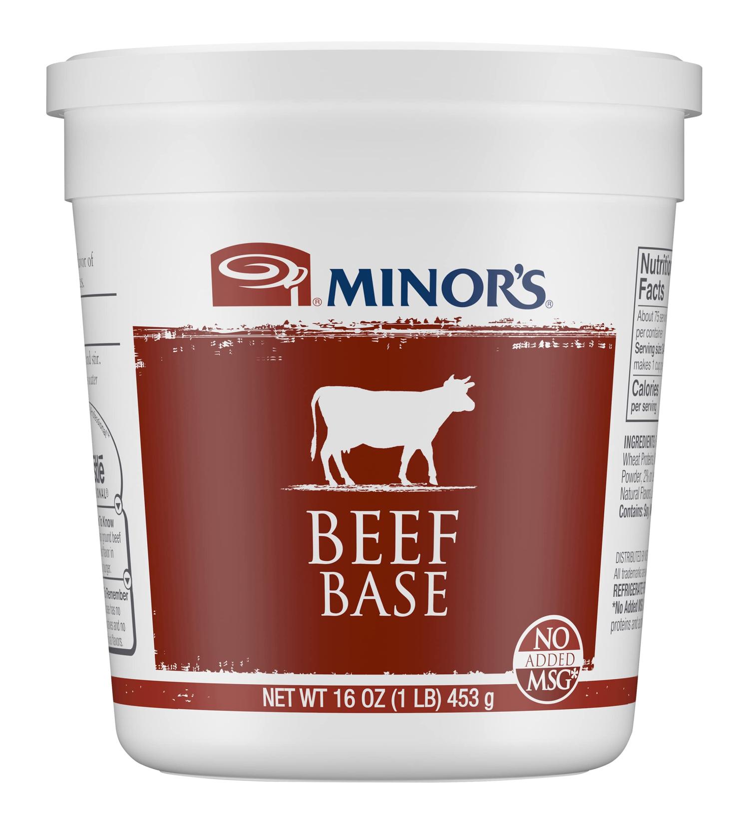 Minor's Beef Base and Stock 16 oz - Trans Fat Free, No Added MSG - Perfect for Soups and Sauces - Buy Online on SooperMarket.com