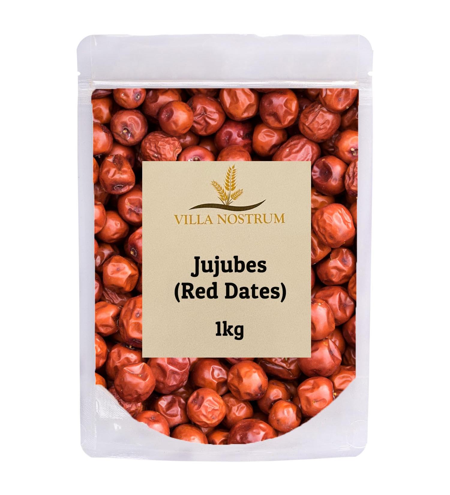 Jujubes (Red Dates) 1kg by Villa Nostrum