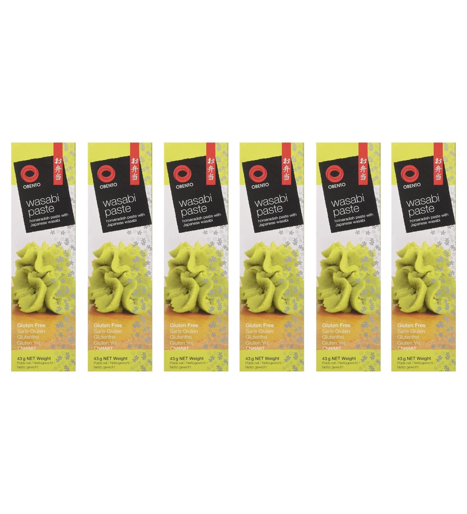 Obento Wasabi Paste Horseradish Paste With Japanese Wasabi 43g In Tube (Pack of 6) by CNMART - Buy Online on SooperMarket.com