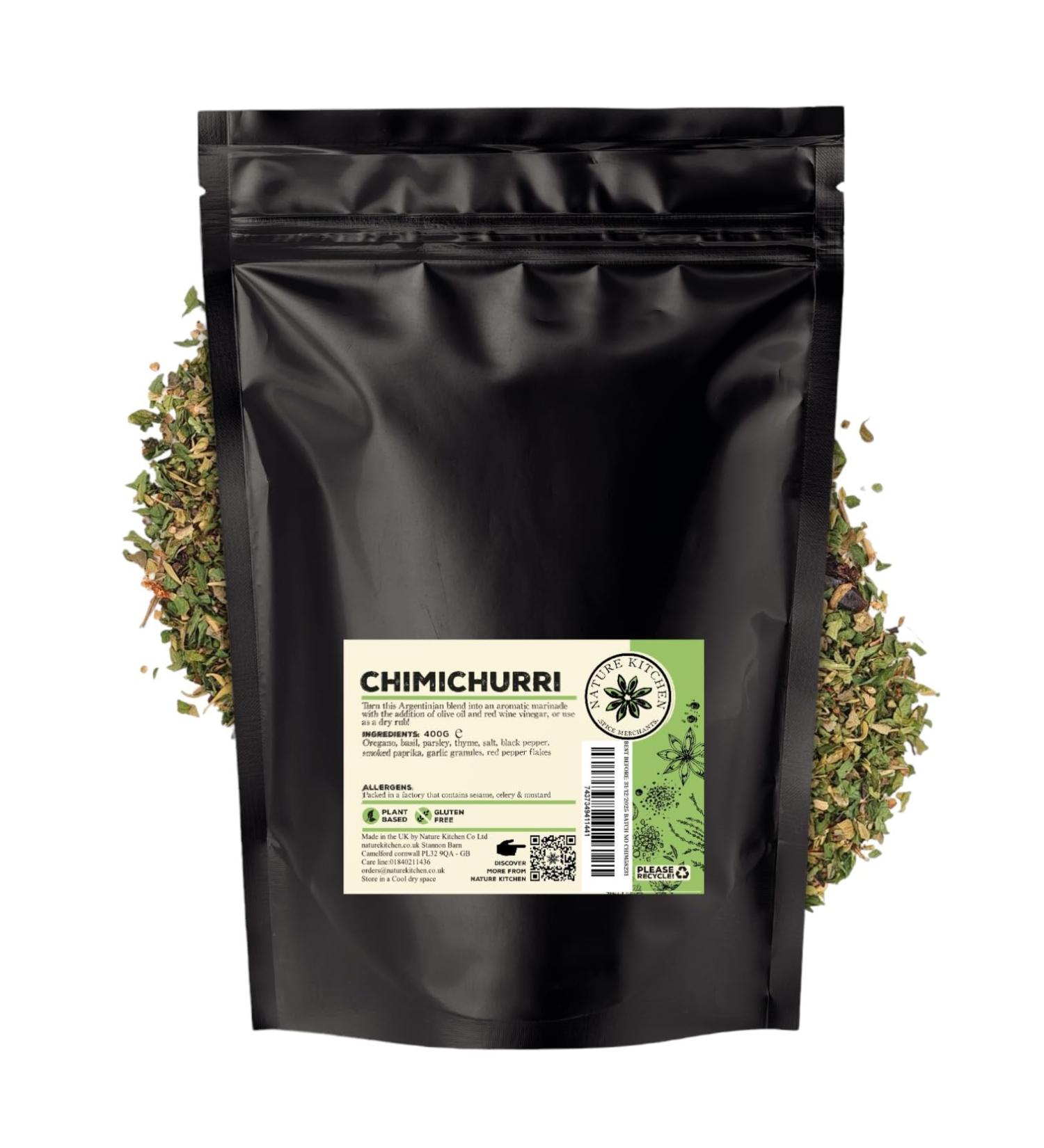 Nature Kitchen Chimi Churi 400g: Gluten-Free & Vegan Seasoning Spices for Everyday Cooking - Perfect for Marinades, Sauces, Frying, Baking, and Grilling - Buy Online on SooperMarket.com