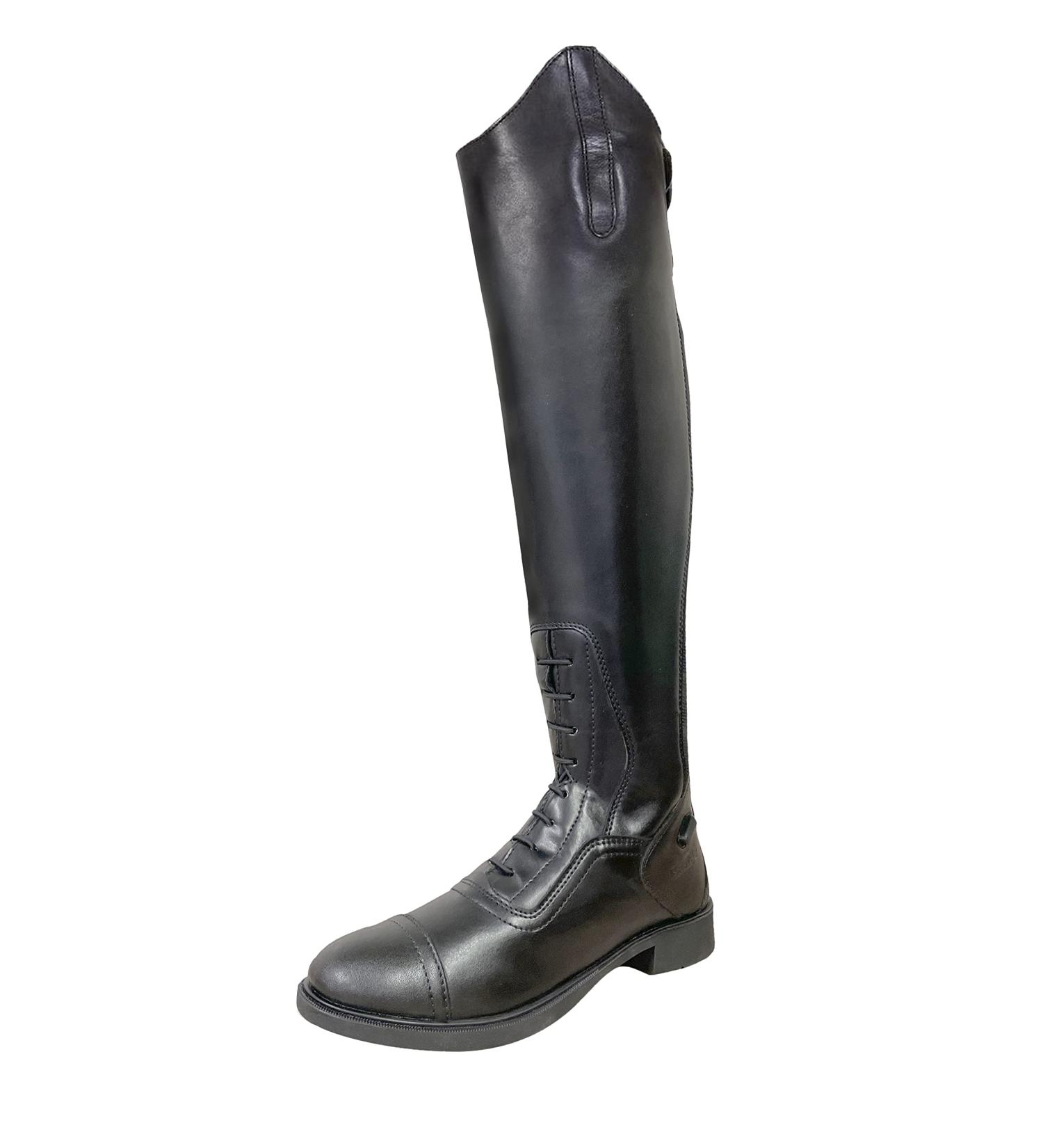 BasEQ Womens Suzi Synthetic Tall Field Boots - Size 10 in Black | One Stop Equine Shop - Buy Online on SooperMarket.com