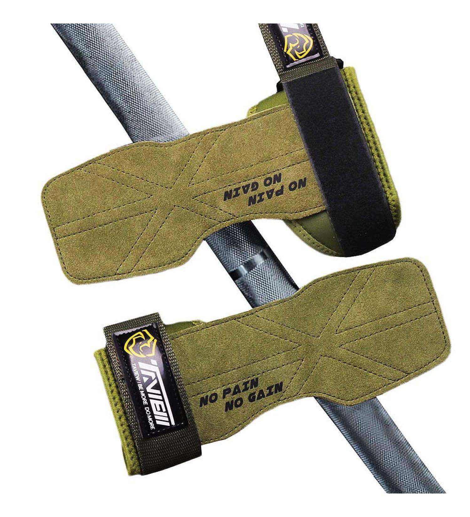 Premium Weight Lifting Wrist Hooks Straps | Maximum Grip Support for Deadlifts, Pull Ups & Shrugs | 1 Pair, Green - Buy Online on SooperMarket.com