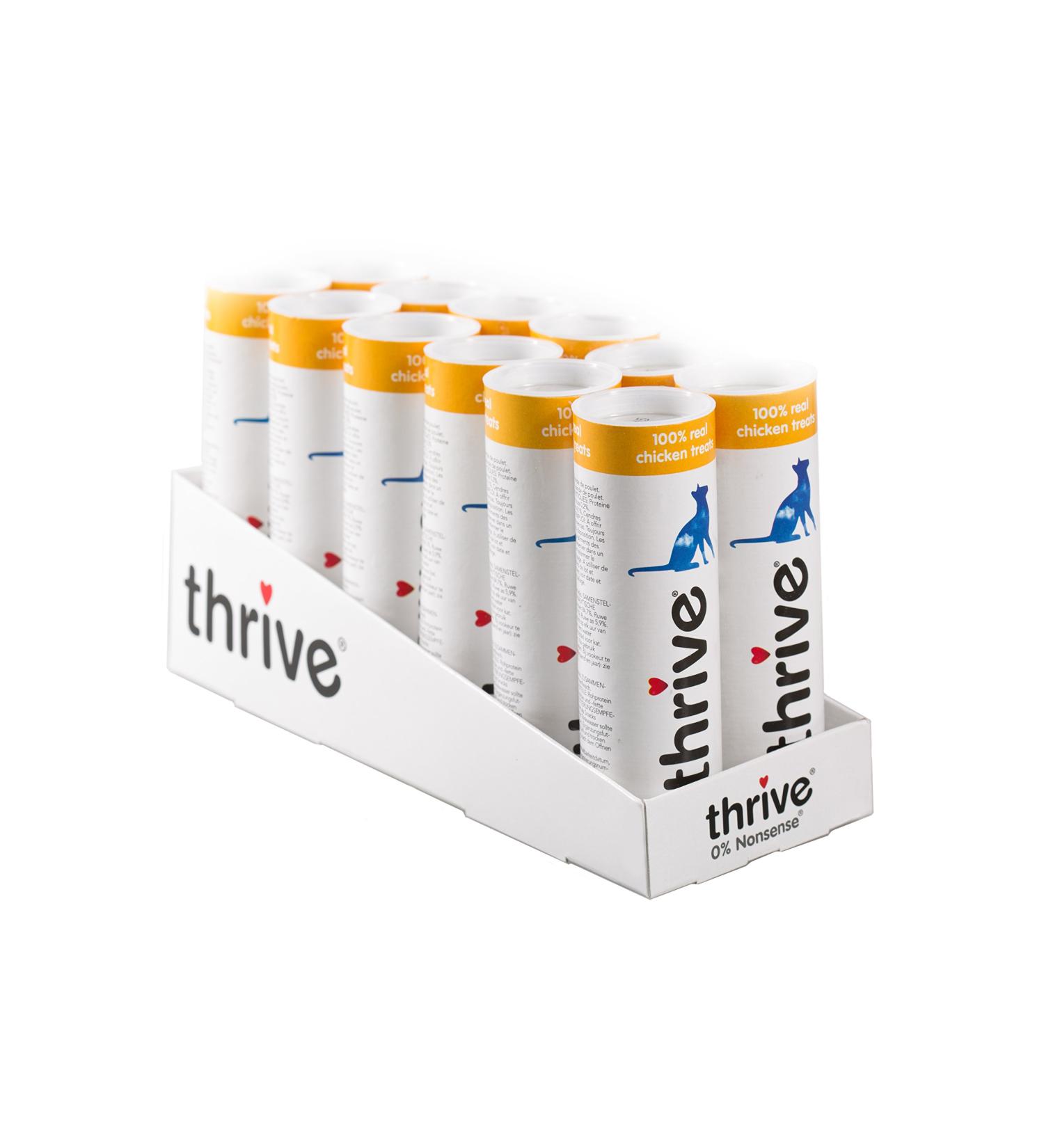 thrive Cat 100% CHICKEN TREATS 25g (PACK OF 12)