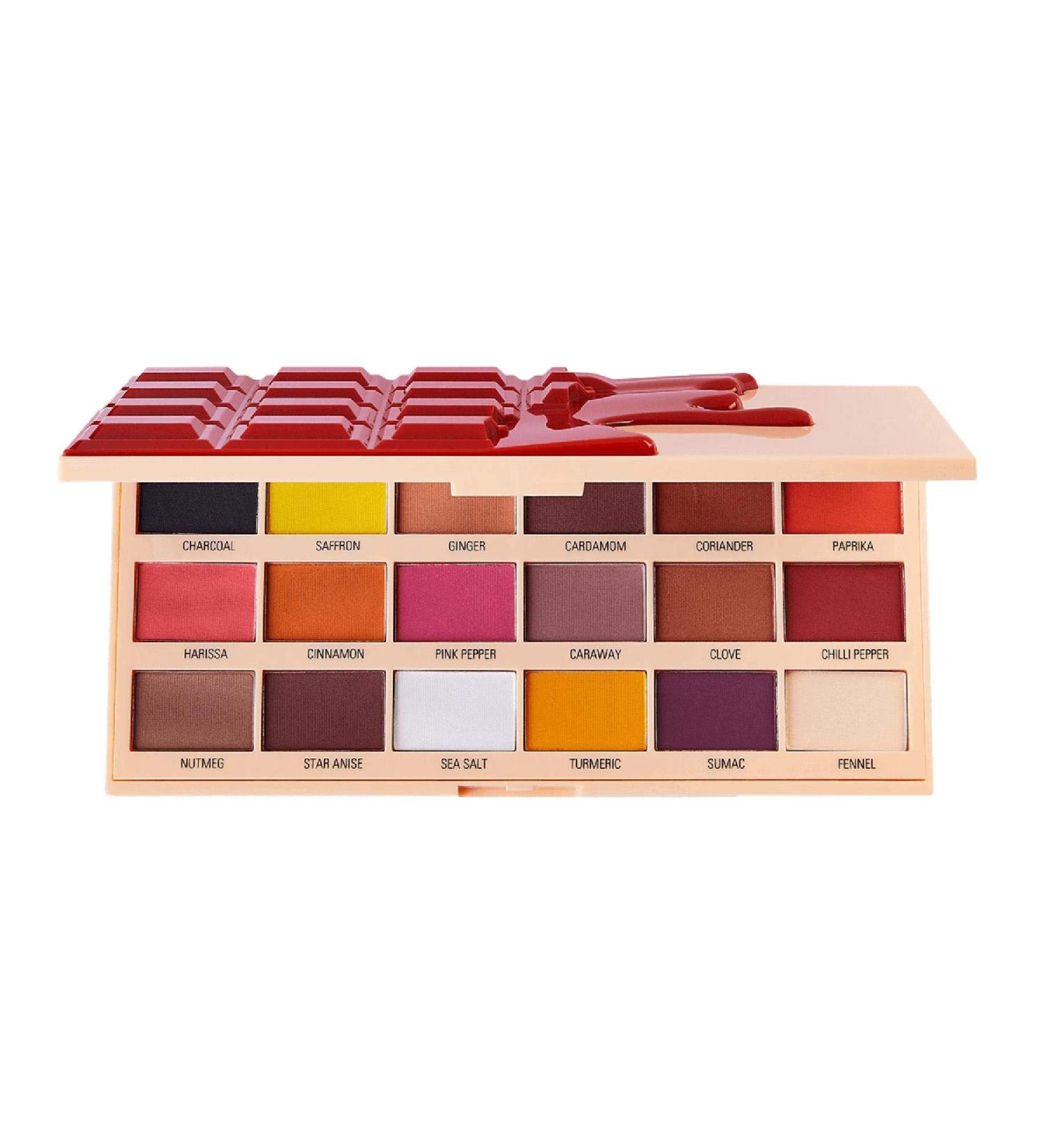 I Heart Revolution Chocolate Eyeshadow Palette - 18 Shades Cinnamon | International Shipping Available - Buy Online on SooperMarket.com