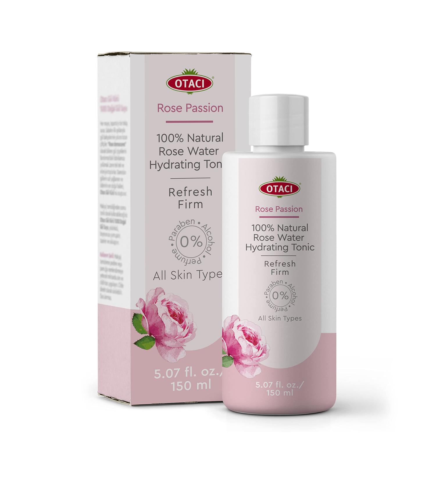 OTACI Rose Passion Natural Rose Water Toner - Hydrating Facial Moisturizer & Cleanser - Buy Online on SooperMarket.com