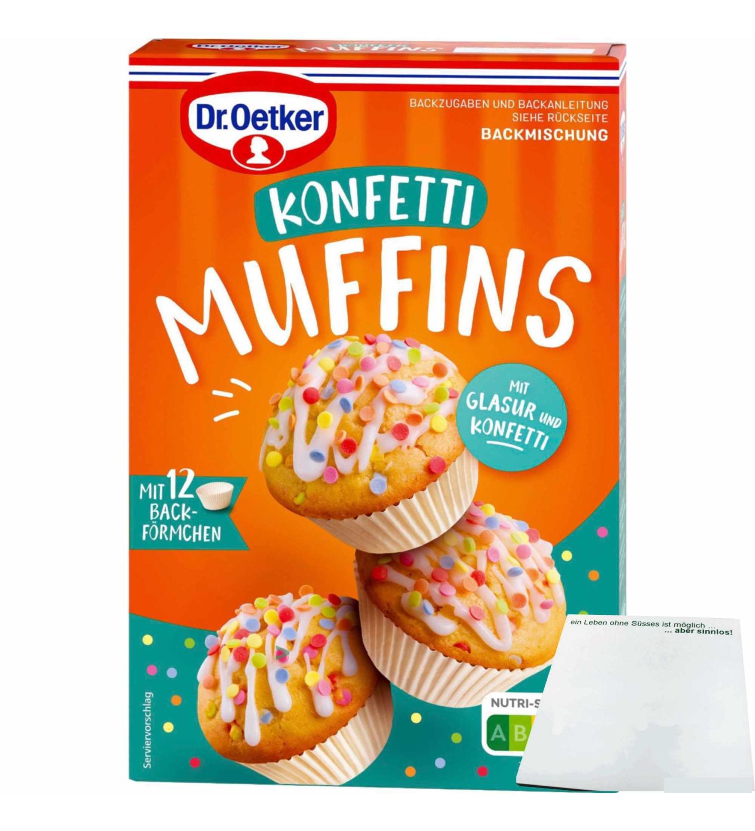 Dr. Oetker Colorful Confetti Muffin Baking Mix with Cups & Icing (325g) - International Shipping - Buy Online on SooperMarket.com