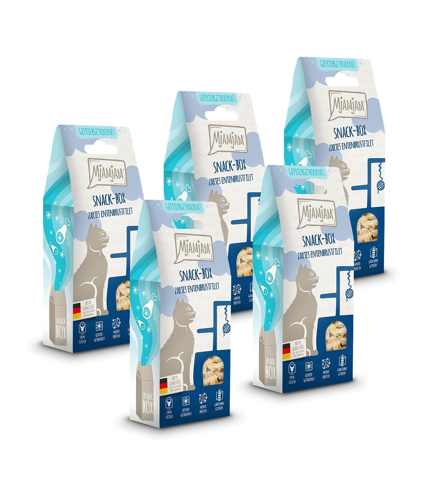 MjAMjAM Snack Box - Tender Duck Breast Fillet 5x40g | Premium Dog Treats | 200g Pack | International Shipping - Buy Online on SooperMarket.com