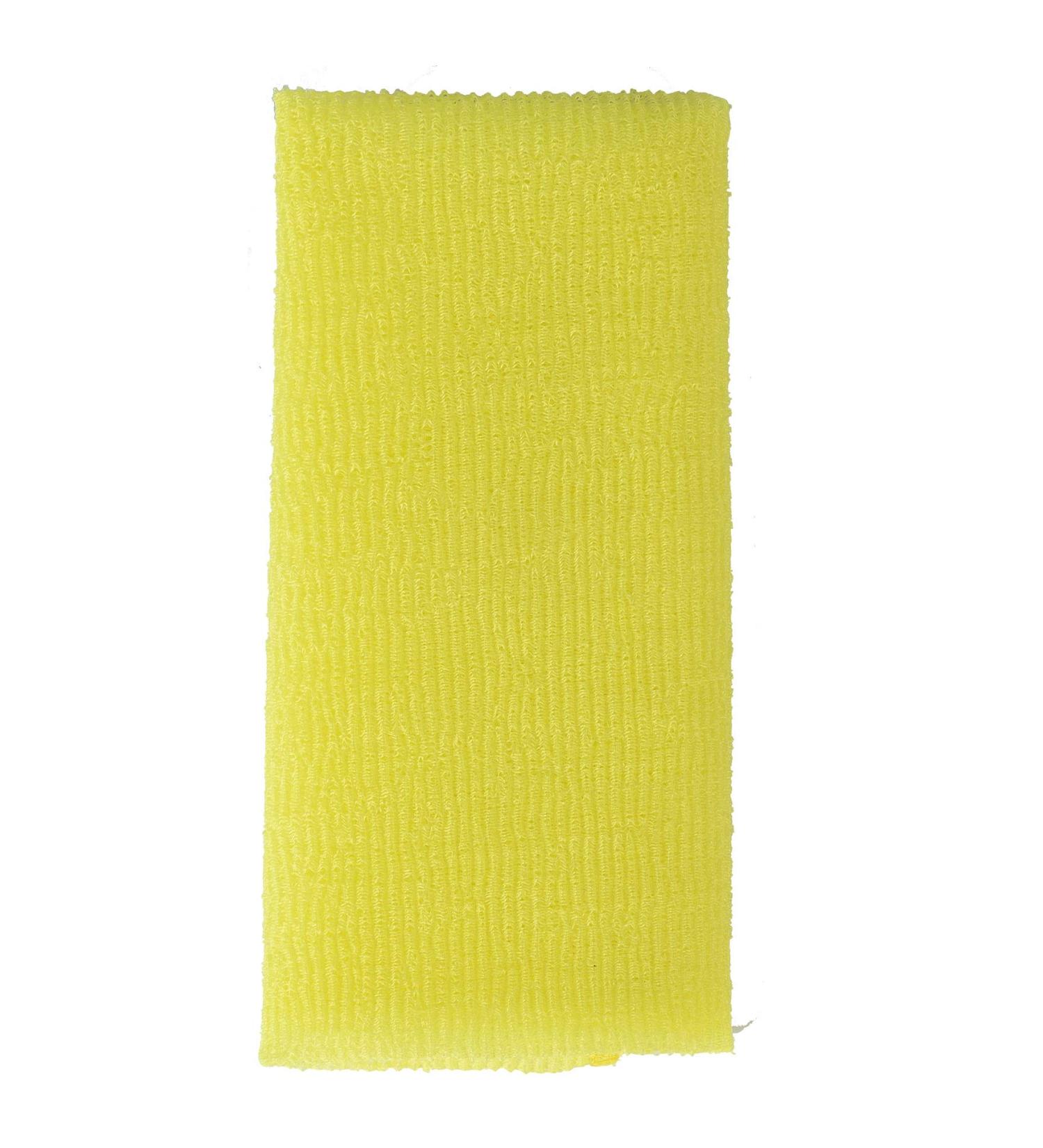 KAKOOI Long Exfoliating Nylon Bath Cloth/Towel - Magic Shower Washcloth for Body - 35 inches - Yellow - Buy Online on SooperMarket.com